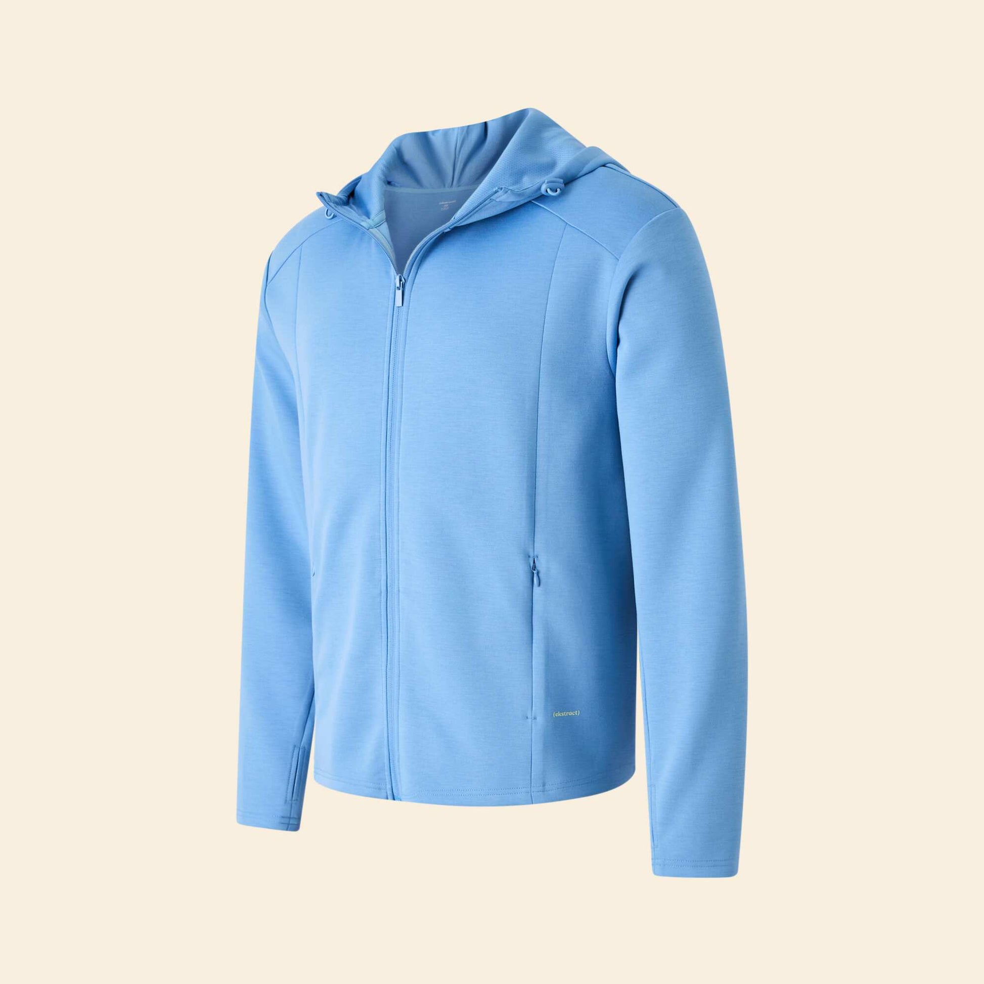 Gilet de sport à capuche BLEU