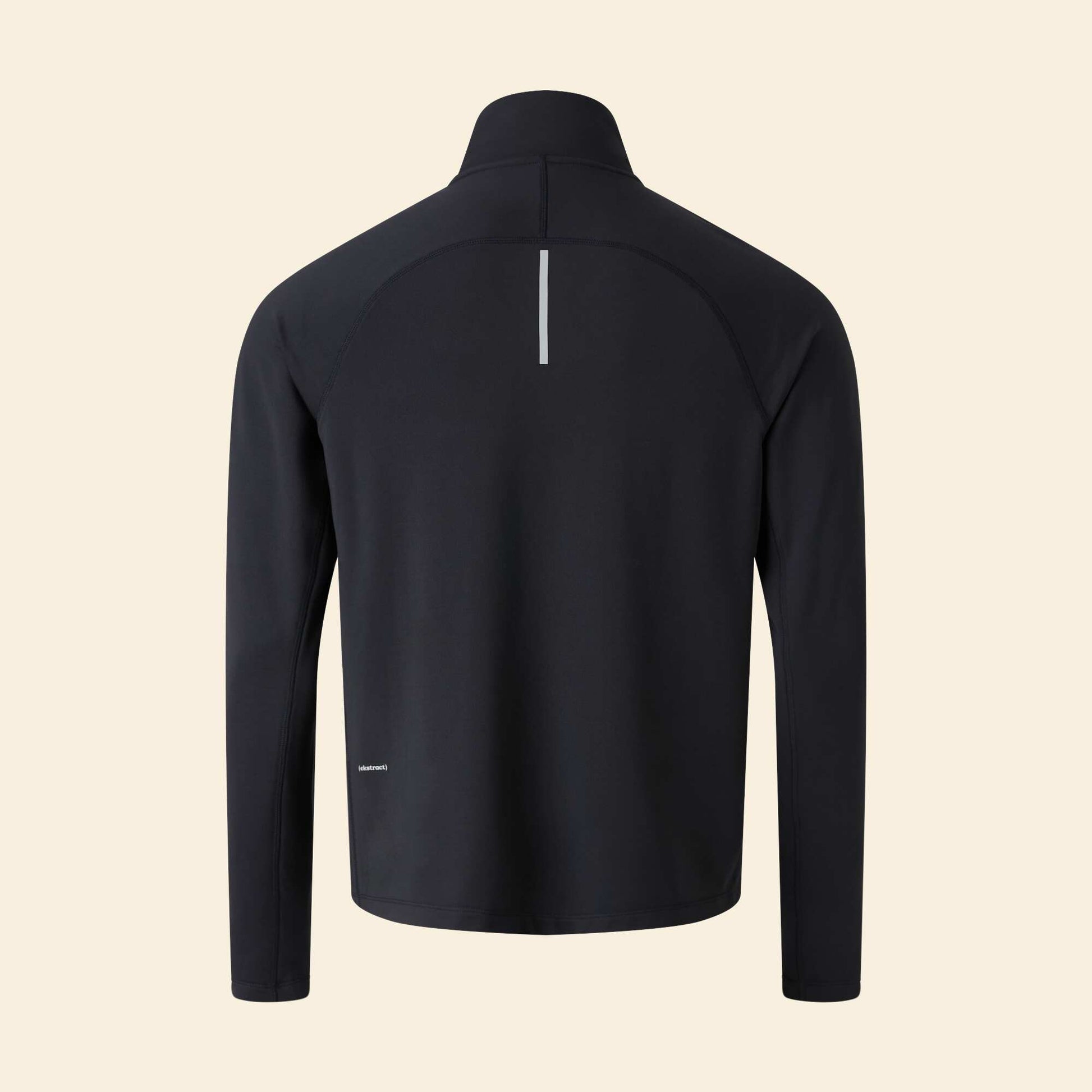 Gilet de sport à col zippé NOIR