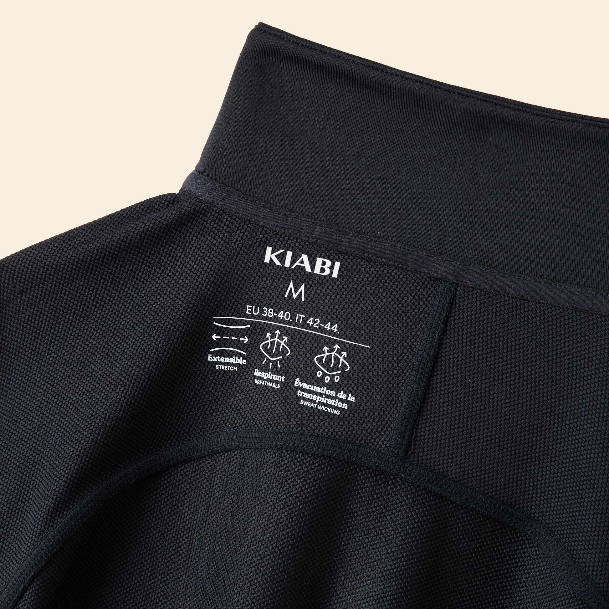 Gilet de sport à col zippé NOIR