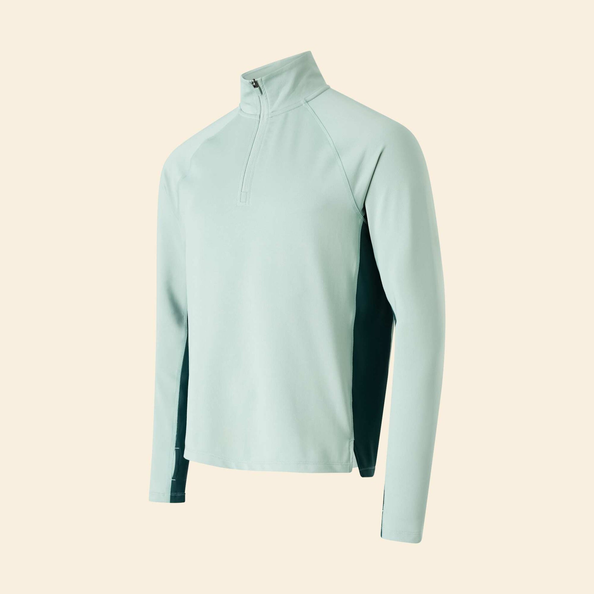 Gilet de sport à col zippé VERT