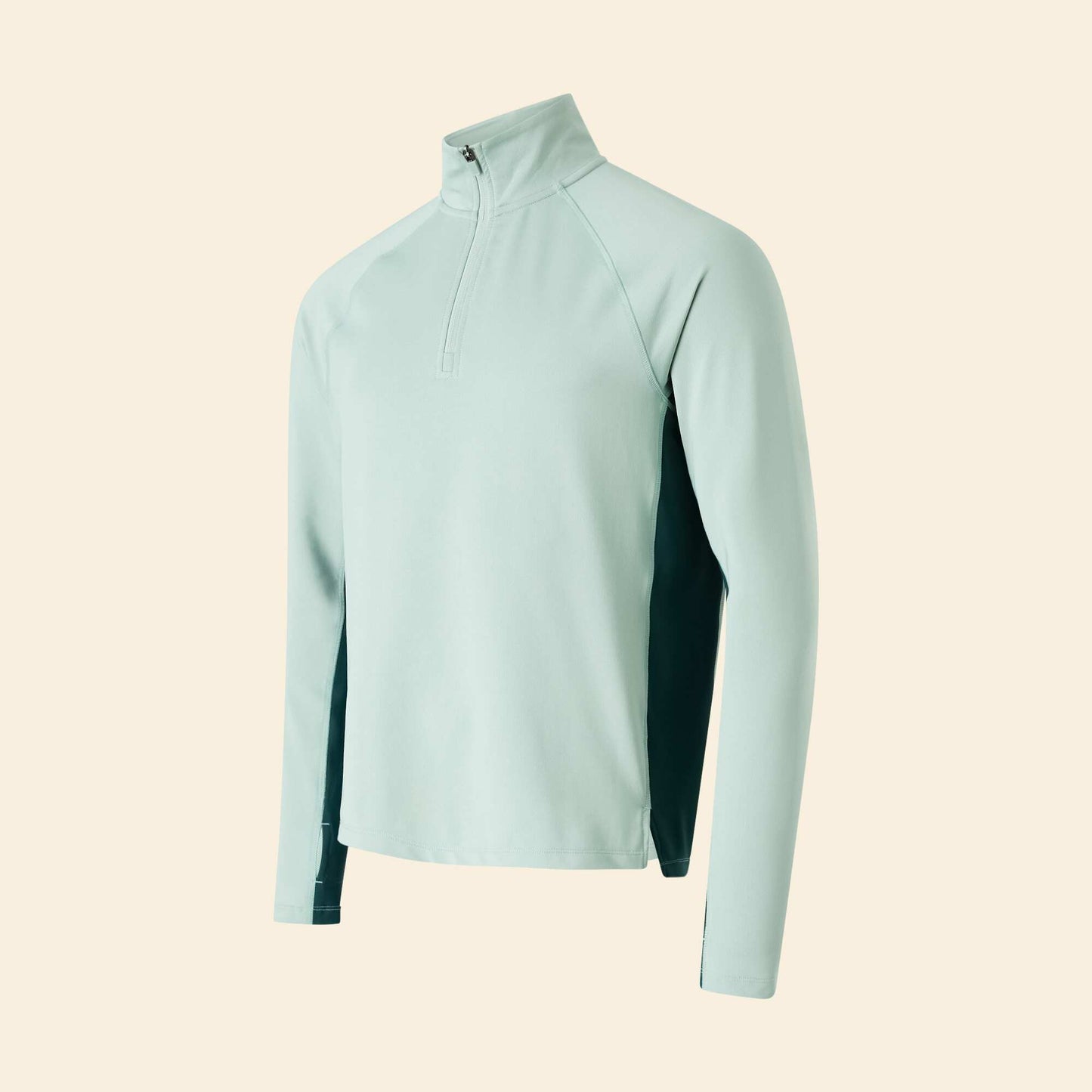 Gilet de sport à col zippé VERT