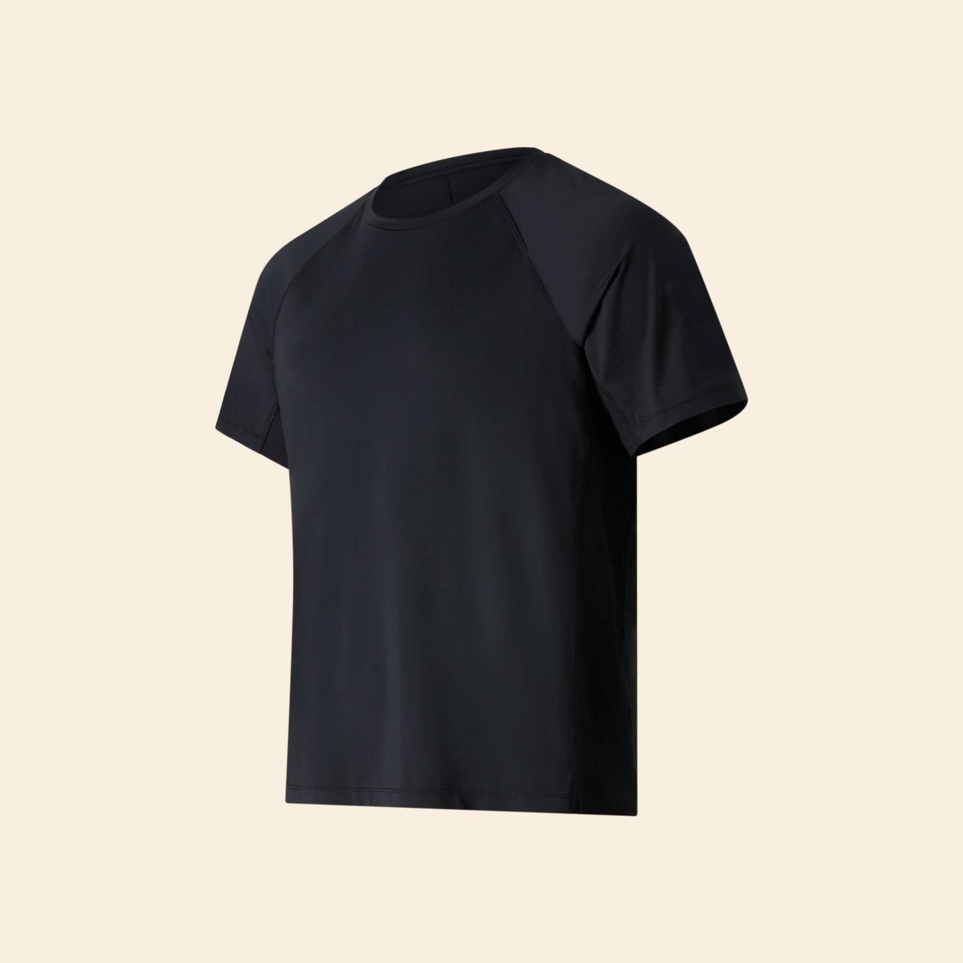Tee-shirt de sport avec détail réfléchissant NOIR