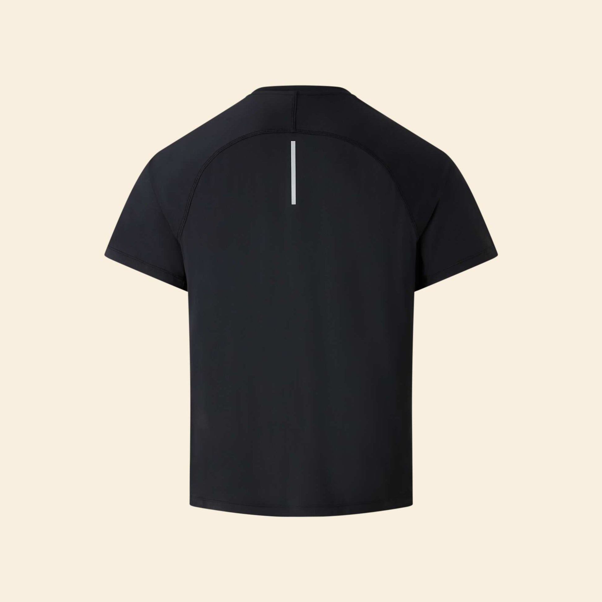 Tee-shirt de sport avec détail réfléchissant NOIR