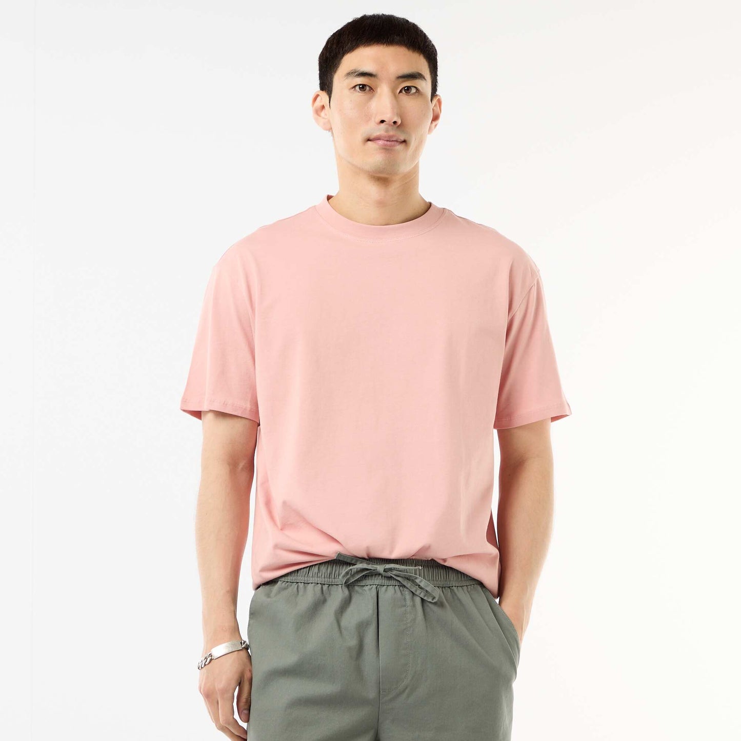 Tee-shirt uni confort fit / oversize ROSE