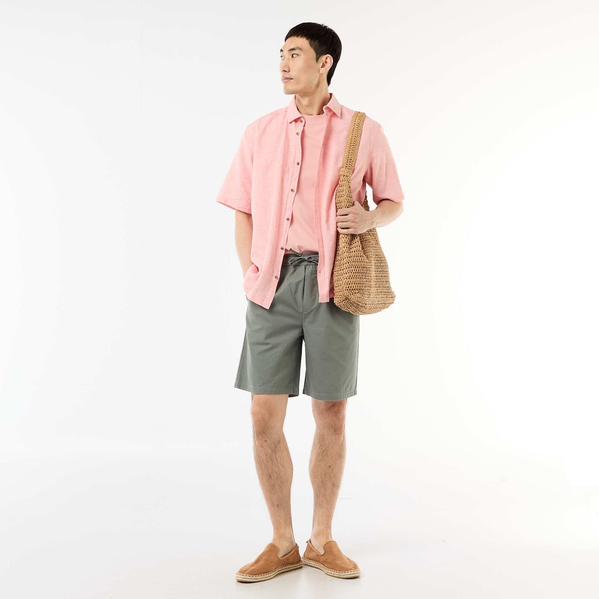 Tee-shirt uni confort fit / oversize ROSE
