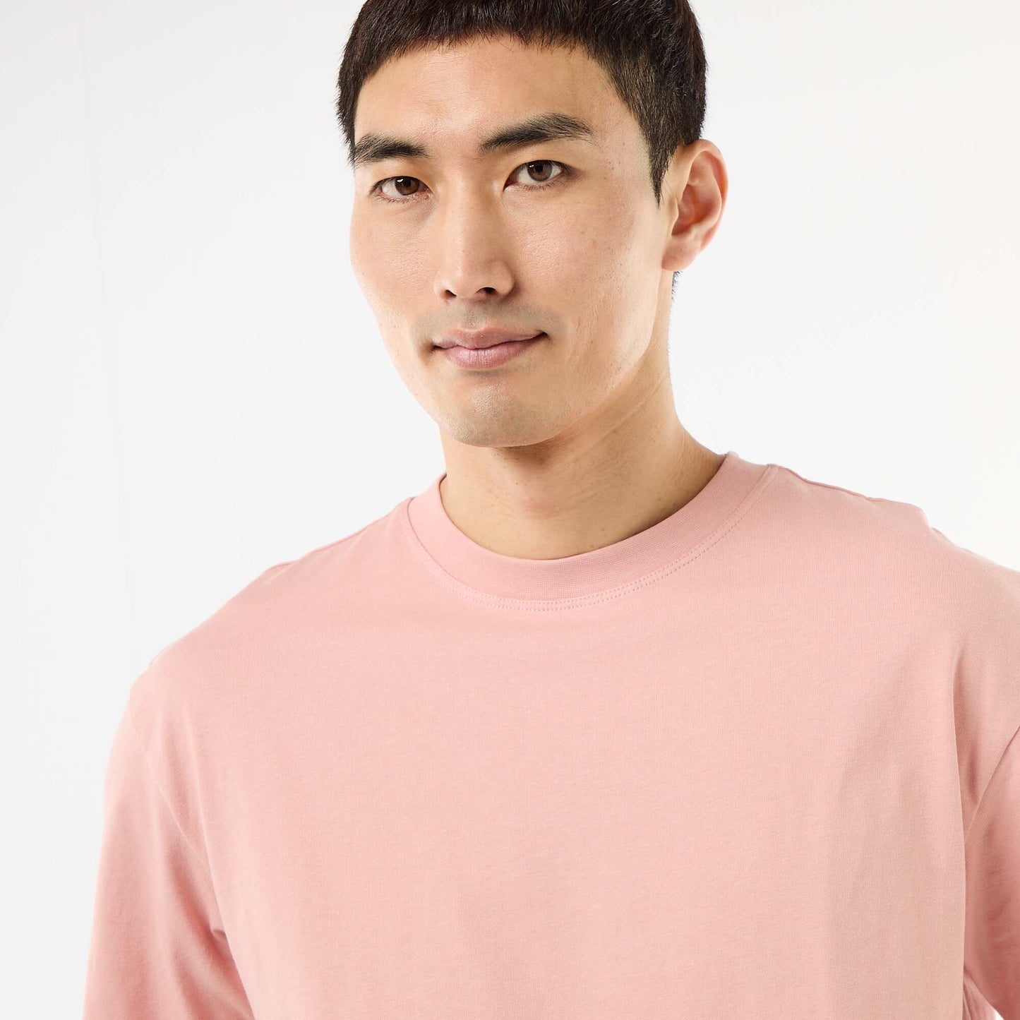 Tee-shirt uni confort fit / oversize ROSE