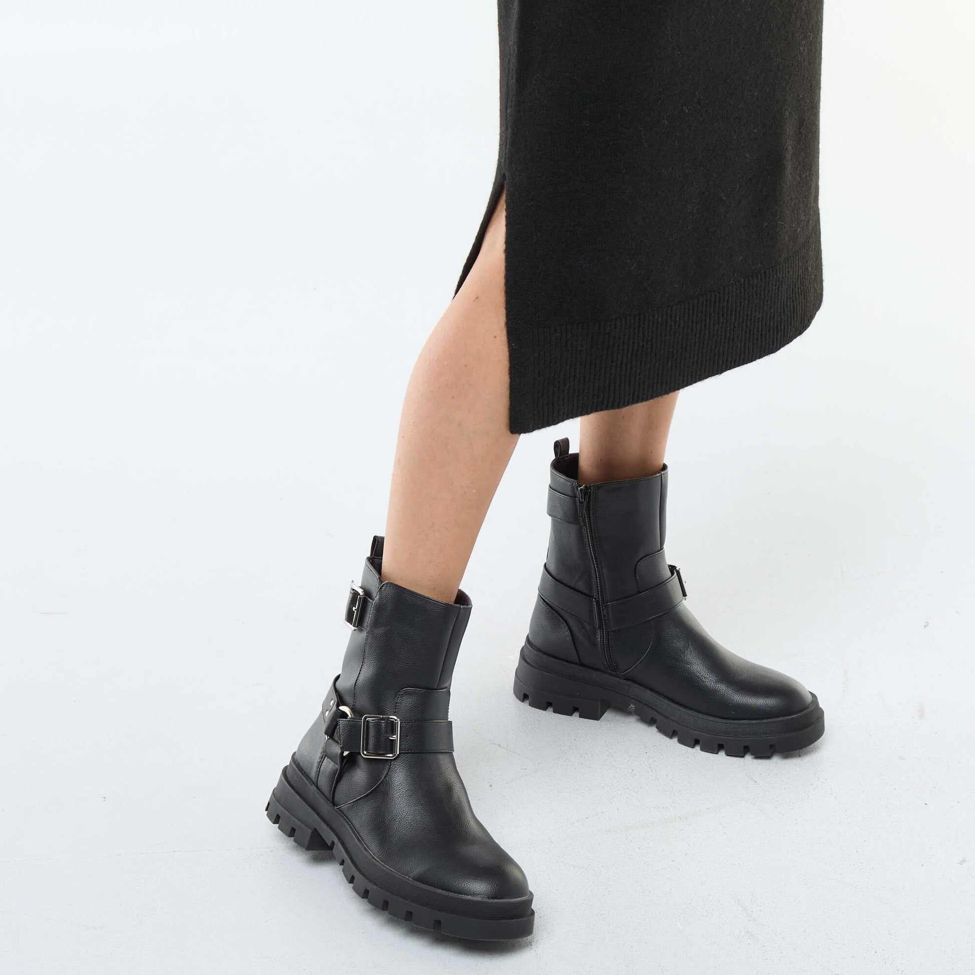 Robe pull de maternité NOIR