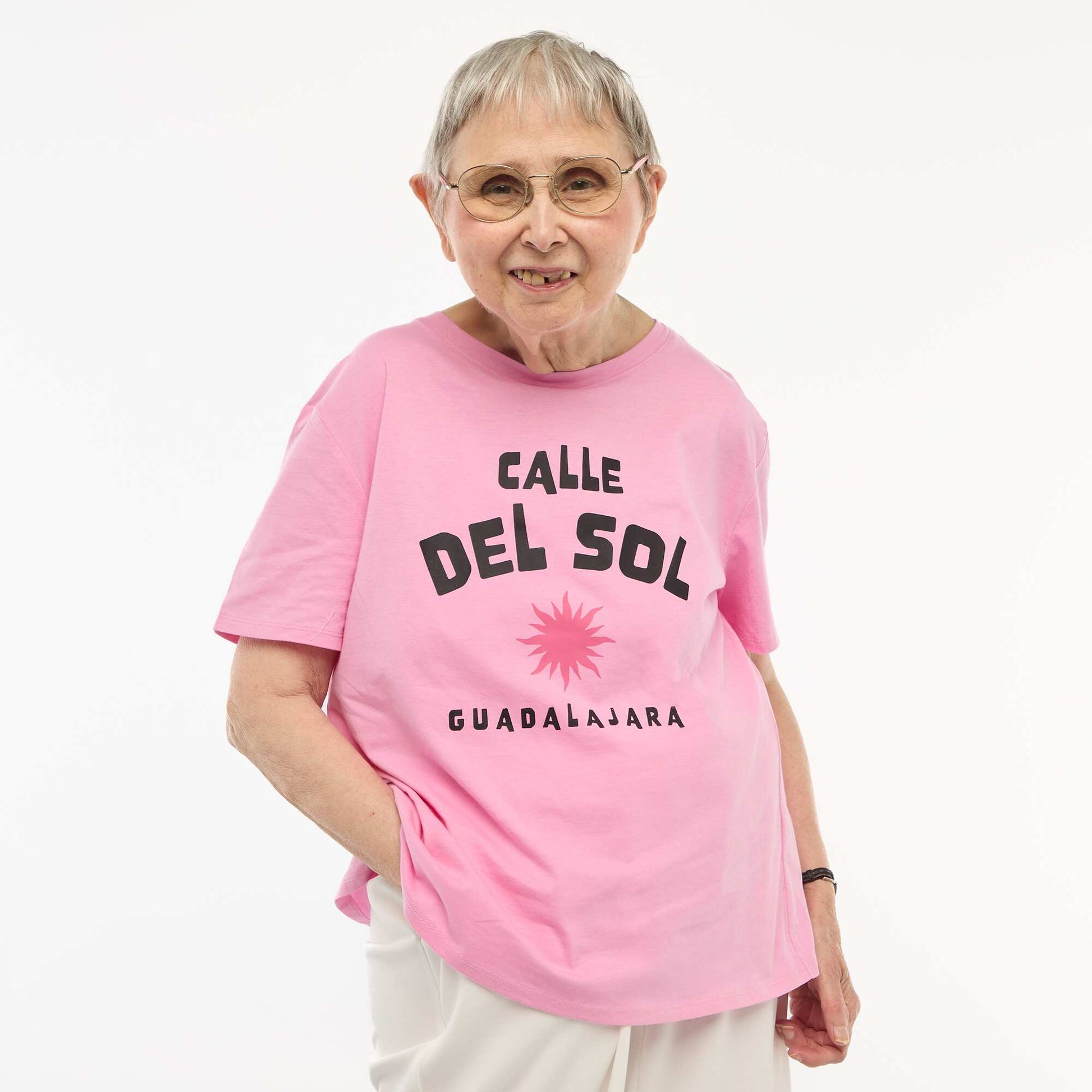 Tee-shirt imprimé à manches courtes - collection facile à enfiler ROSE