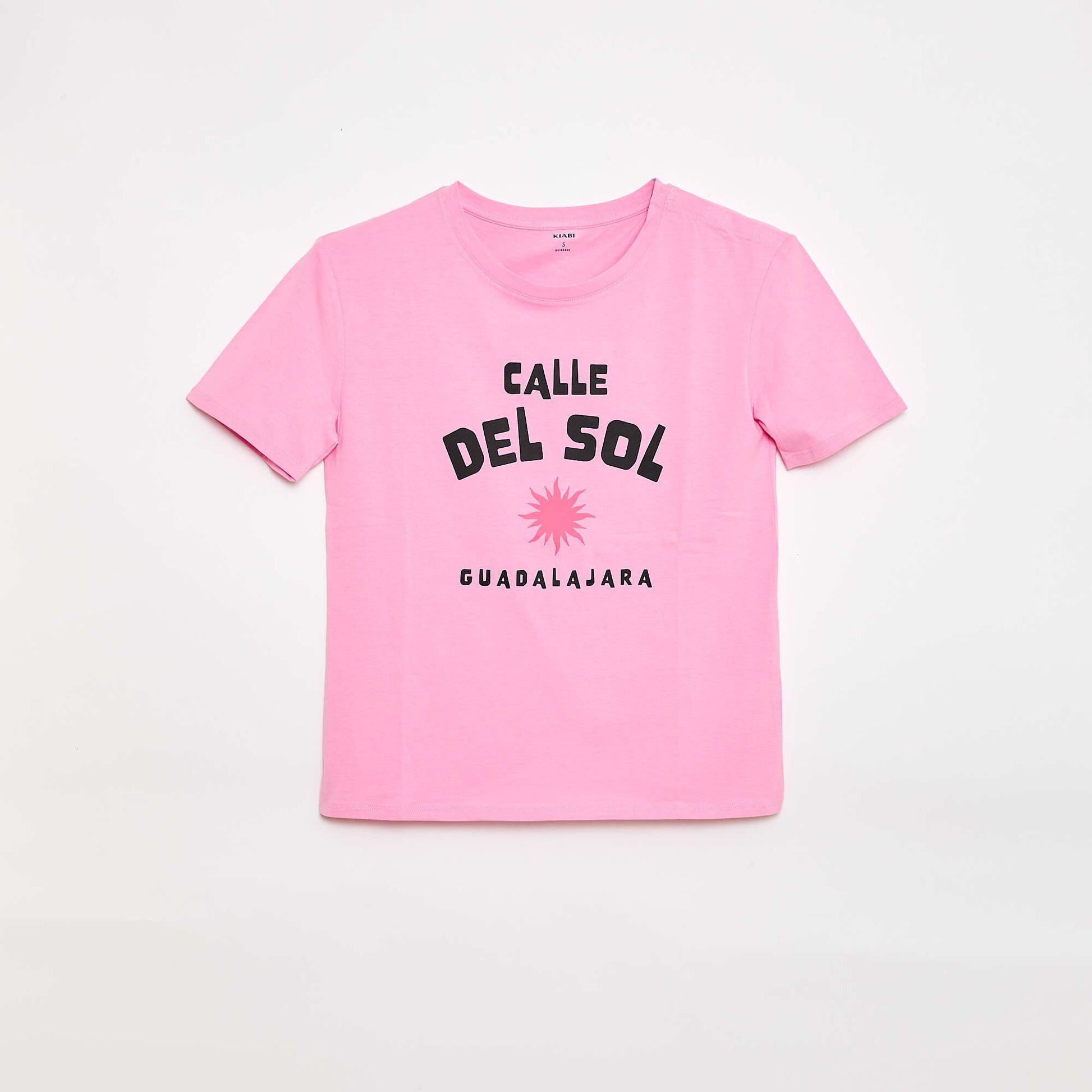 Tee-shirt imprimé à manches courtes - collection facile à enfiler ROSE