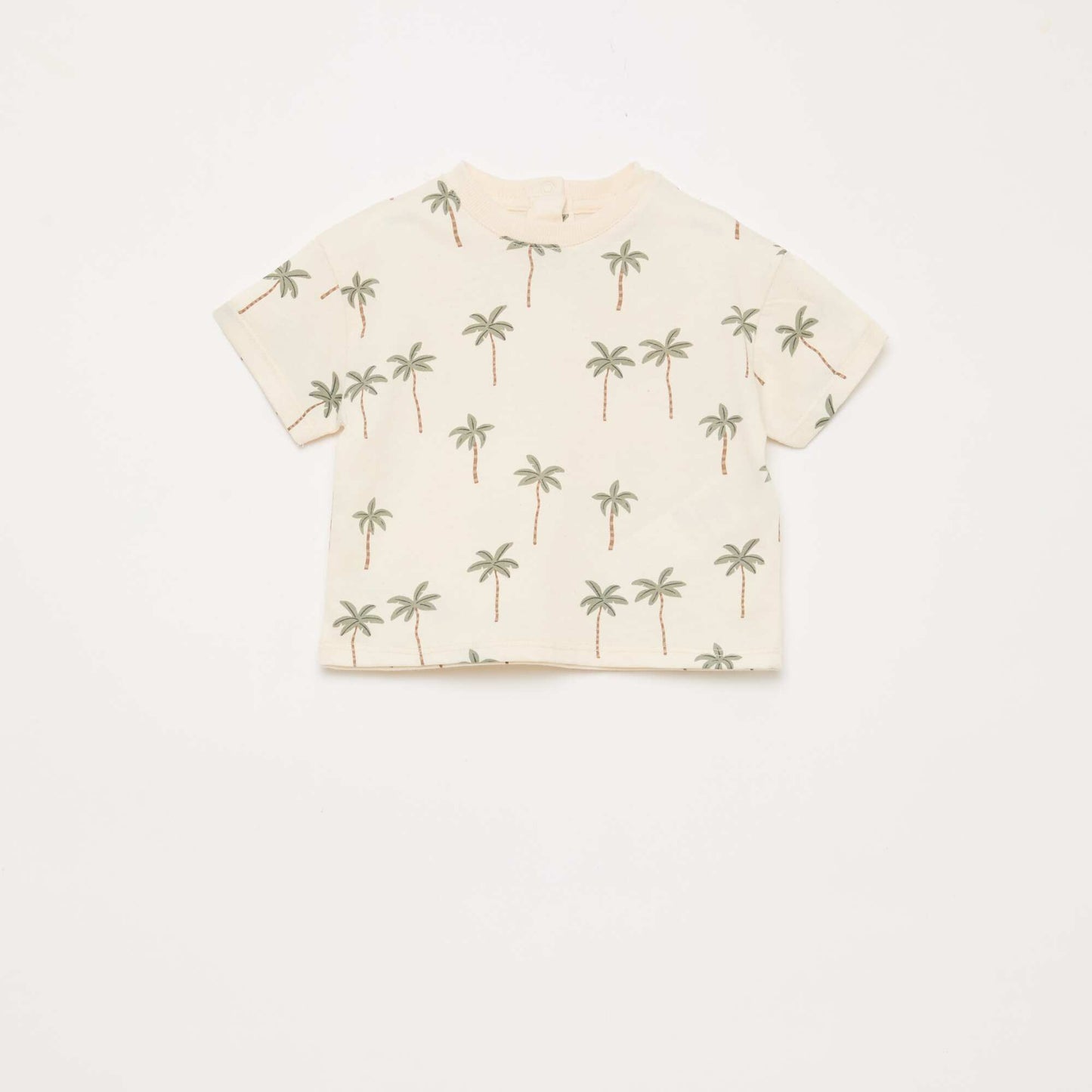 Ensemble t-shirt + short à motif - 2 pièces BLANC