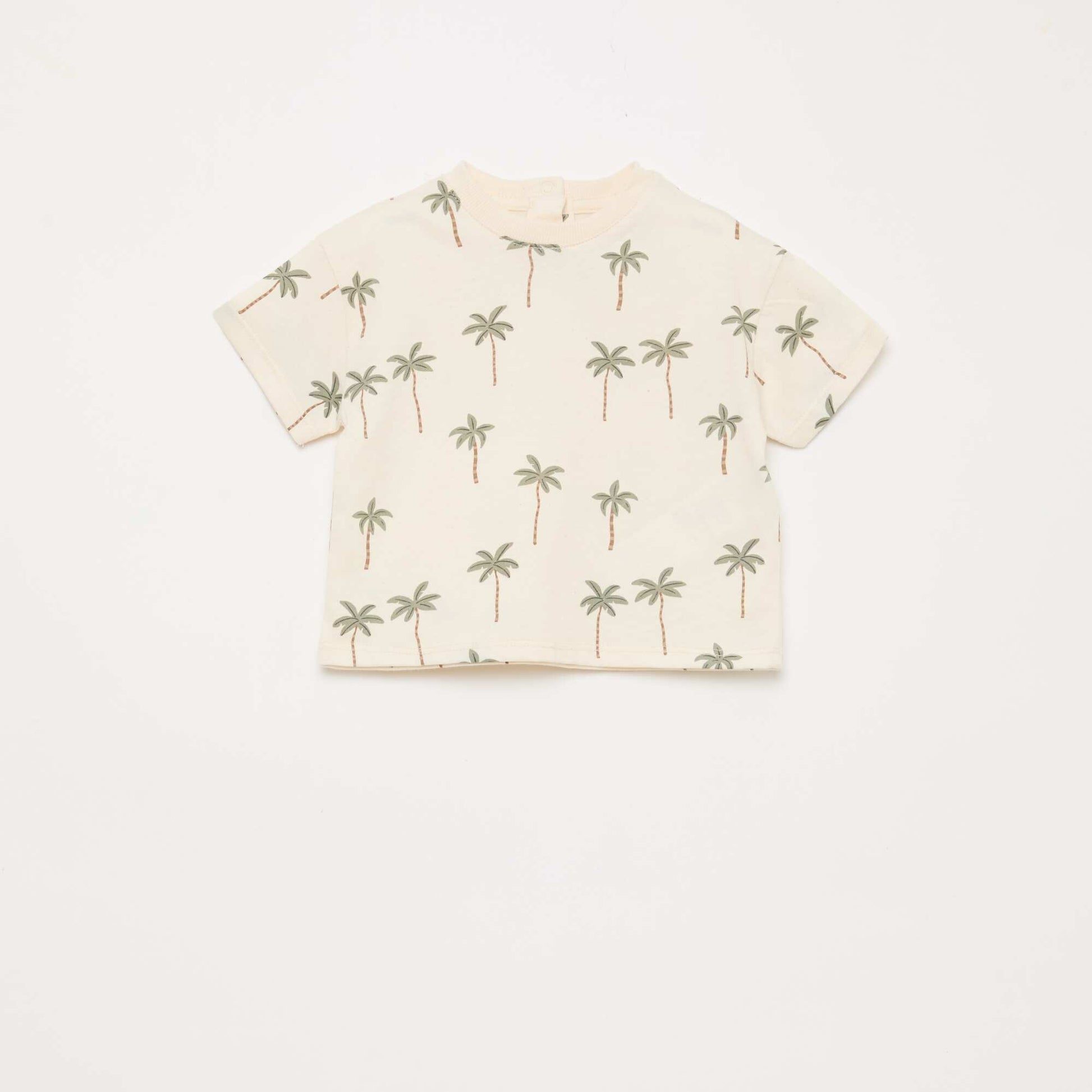 Ensemble t-shirt + short à motif - 2 pièces BLANC