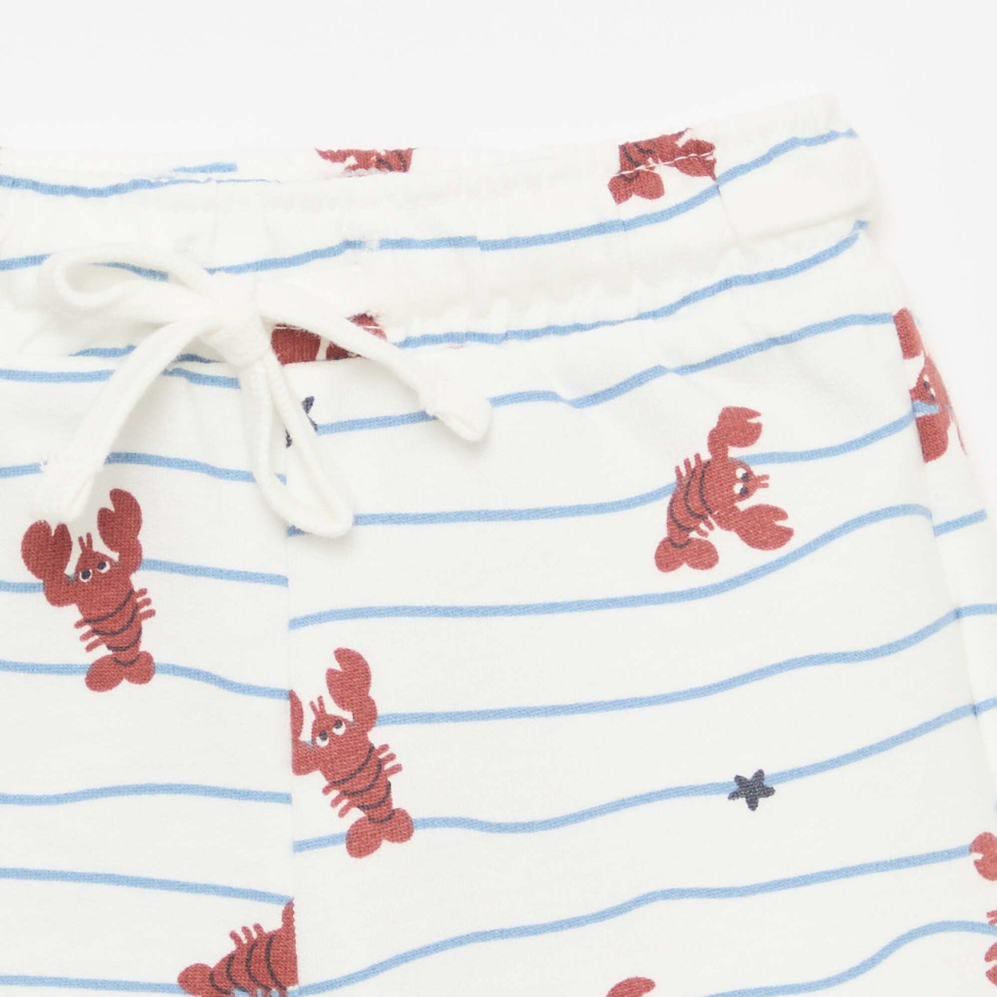 Ensemble t-shirt + short à motif - 2 pièces BEIGE