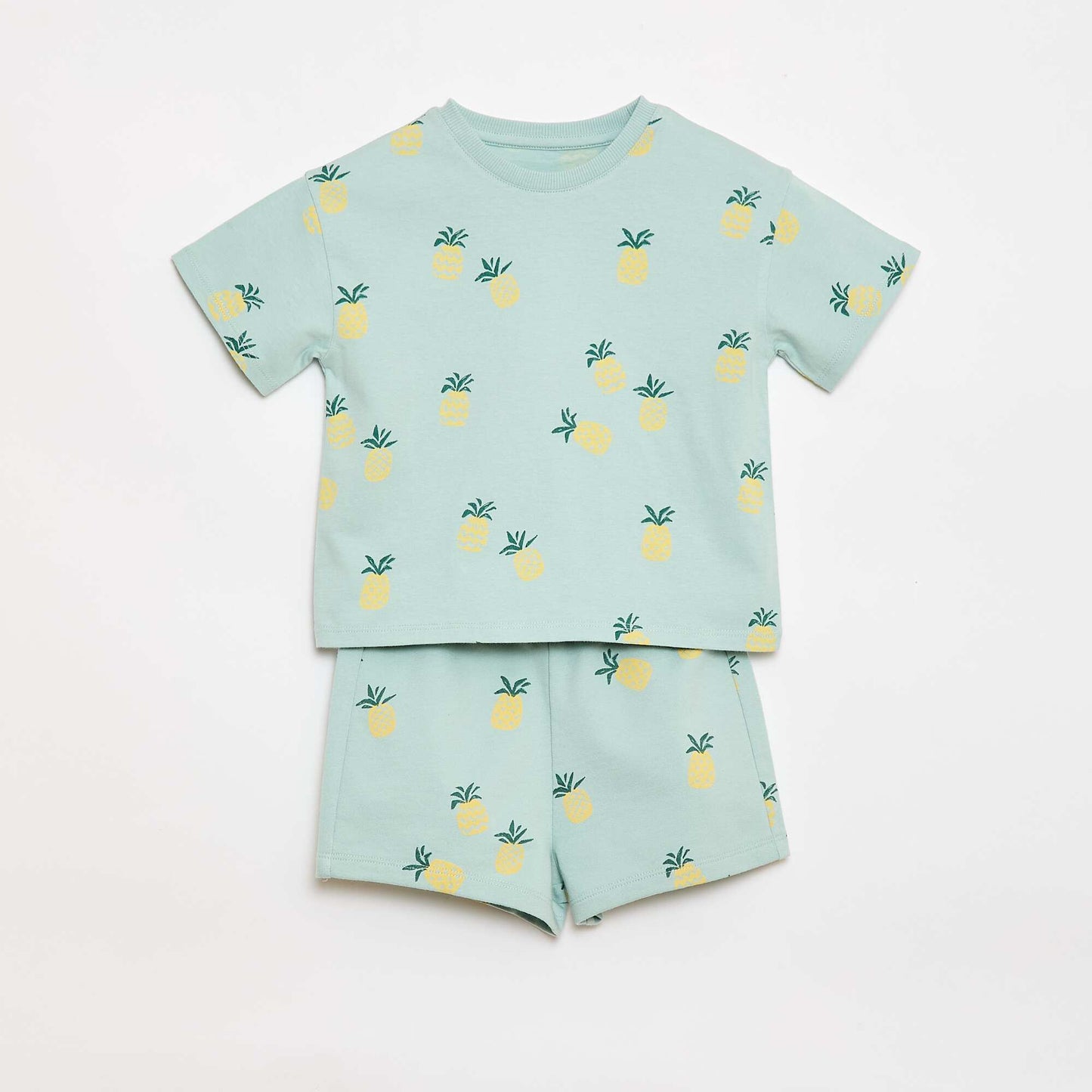 Ensemble t-shirt + short à motif - 2 pièces BLEU