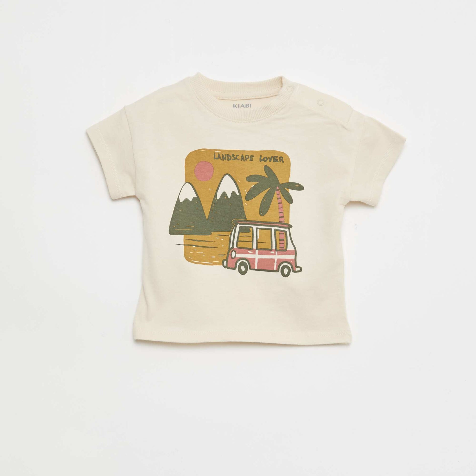 Ensemble 2 pièces en coton  T-shirt + short BEIGE