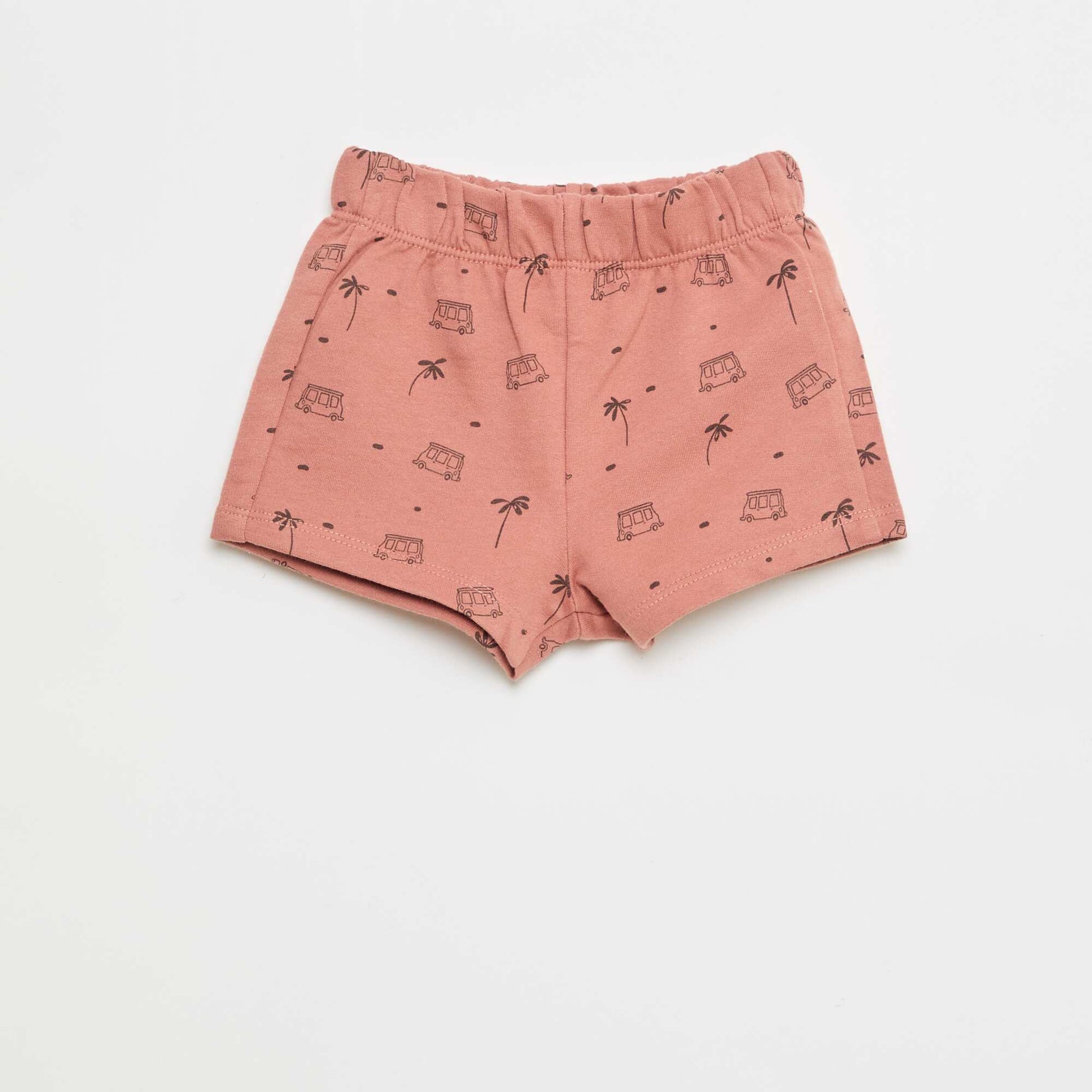 Ensemble 2 pièces en coton T-shirt + short BEIGE
