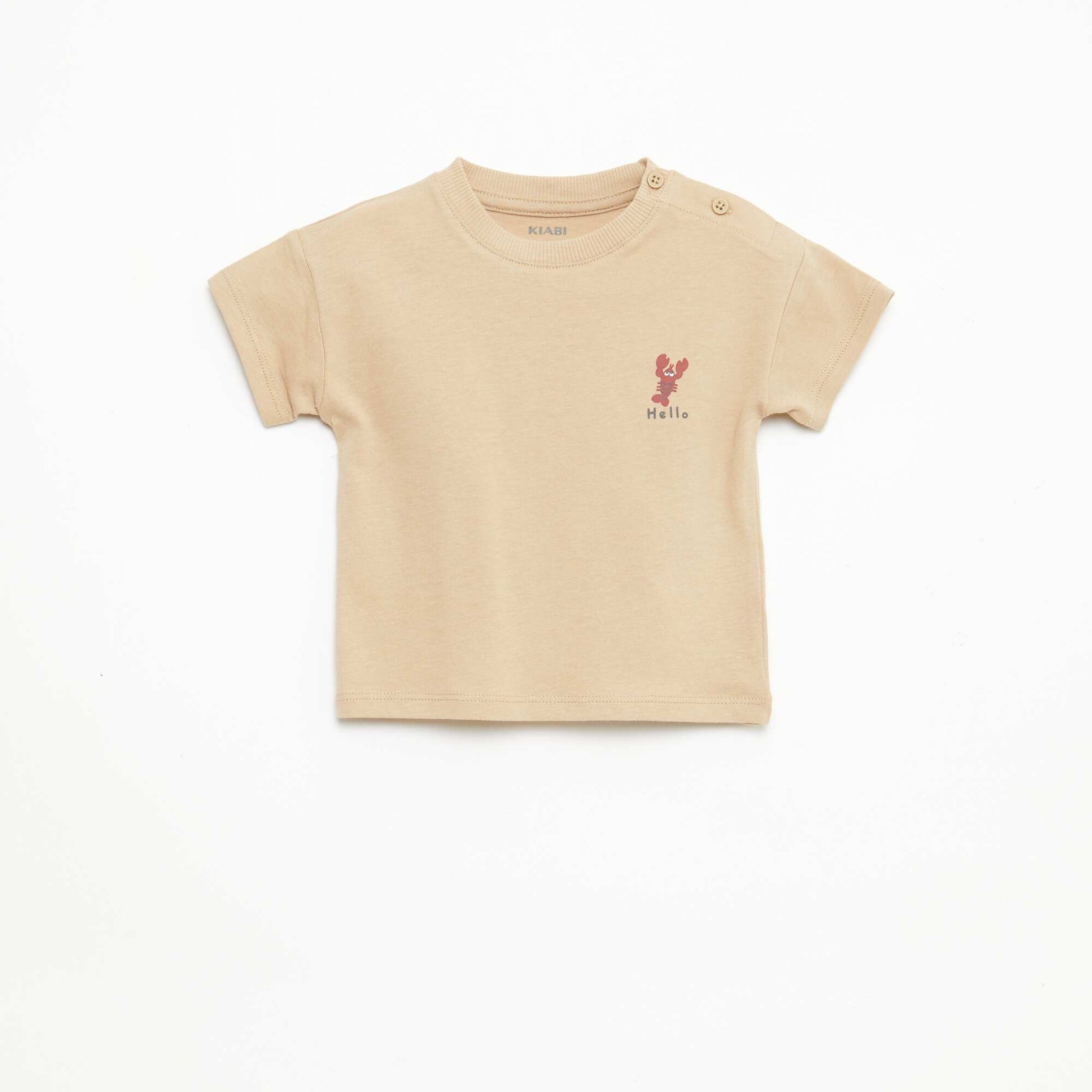Ensemble 2 pièces short + T-shirt BEIGE