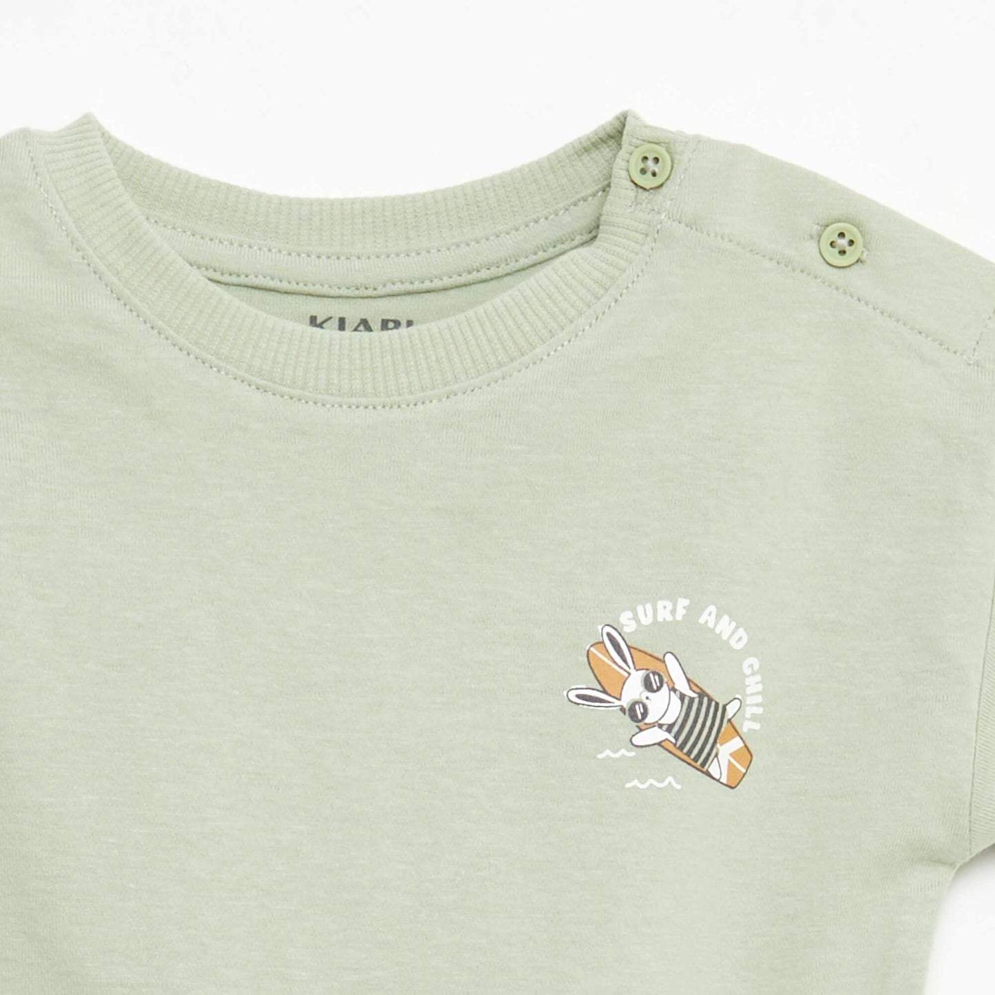 Ensemble 2 pièces short + T-shirt KAKI