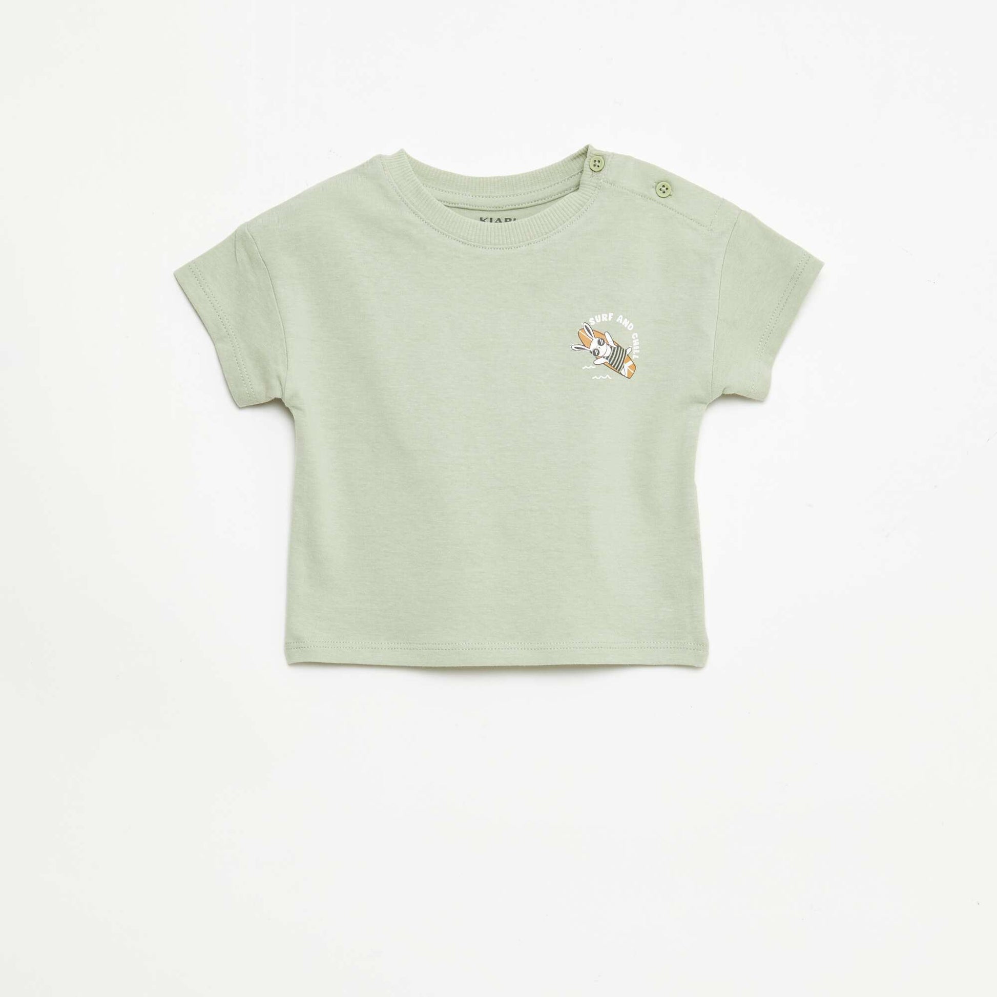 Ensemble 2 pièces short + T-shirt KAKI