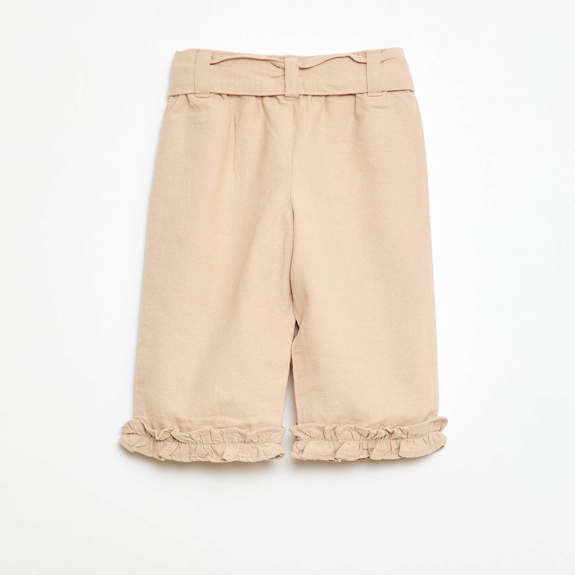 Pantalon en lin mélangé BEIGE