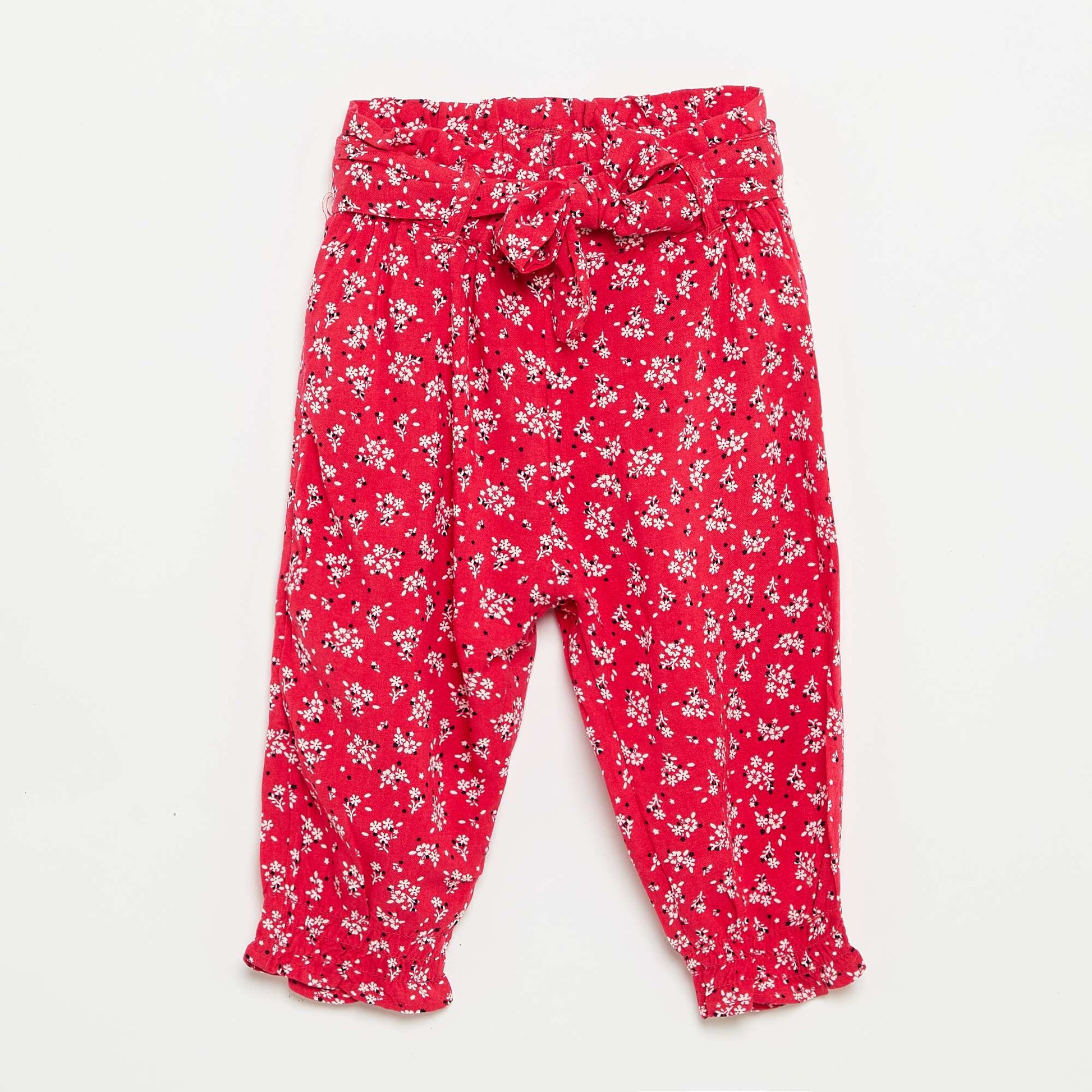 Pantalon imprimé ROUGE
