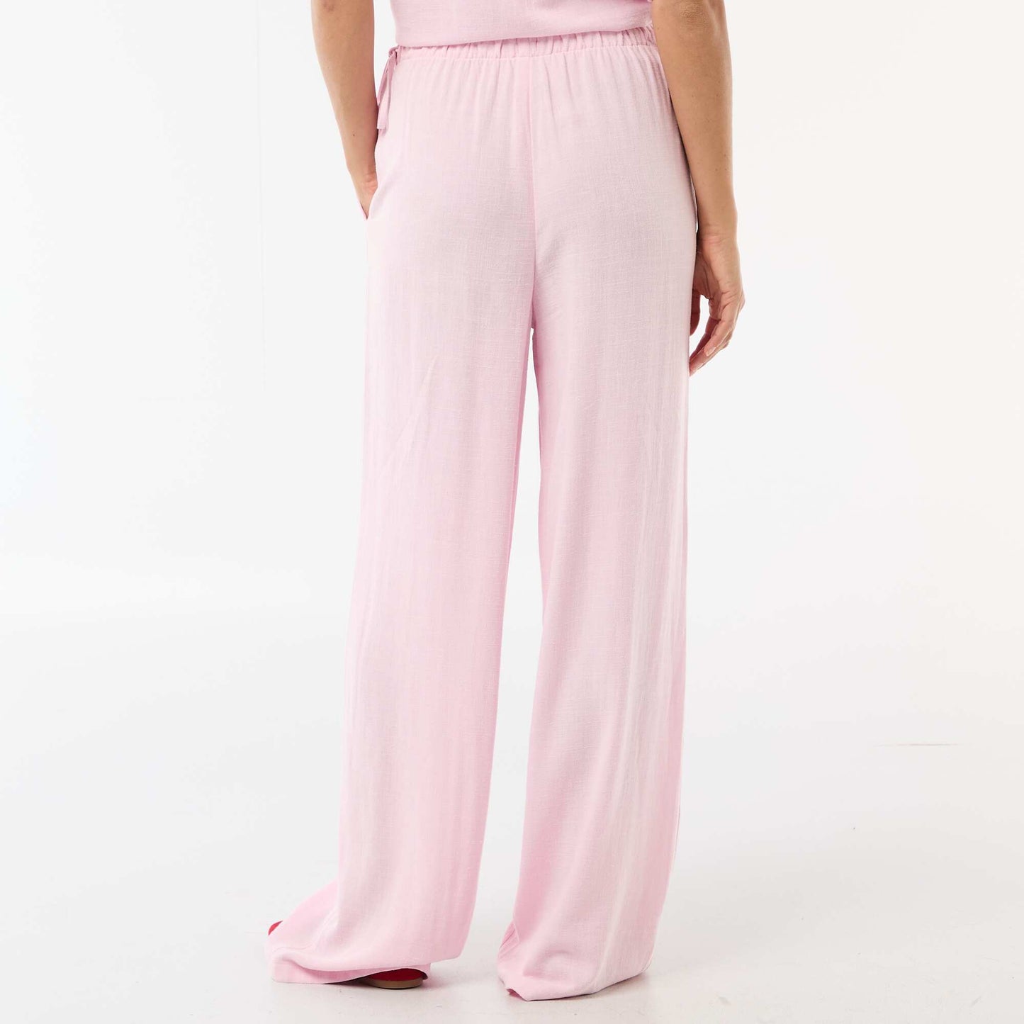 Pantalon large en lin mélangé ROSE