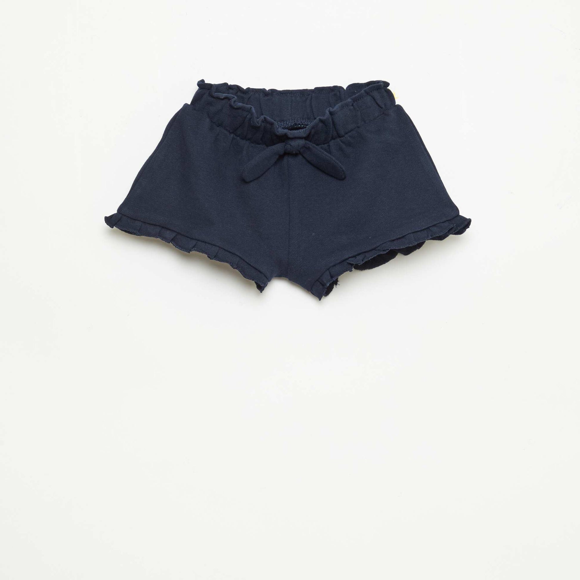 Short volanté avec nœud à la taille BLEU