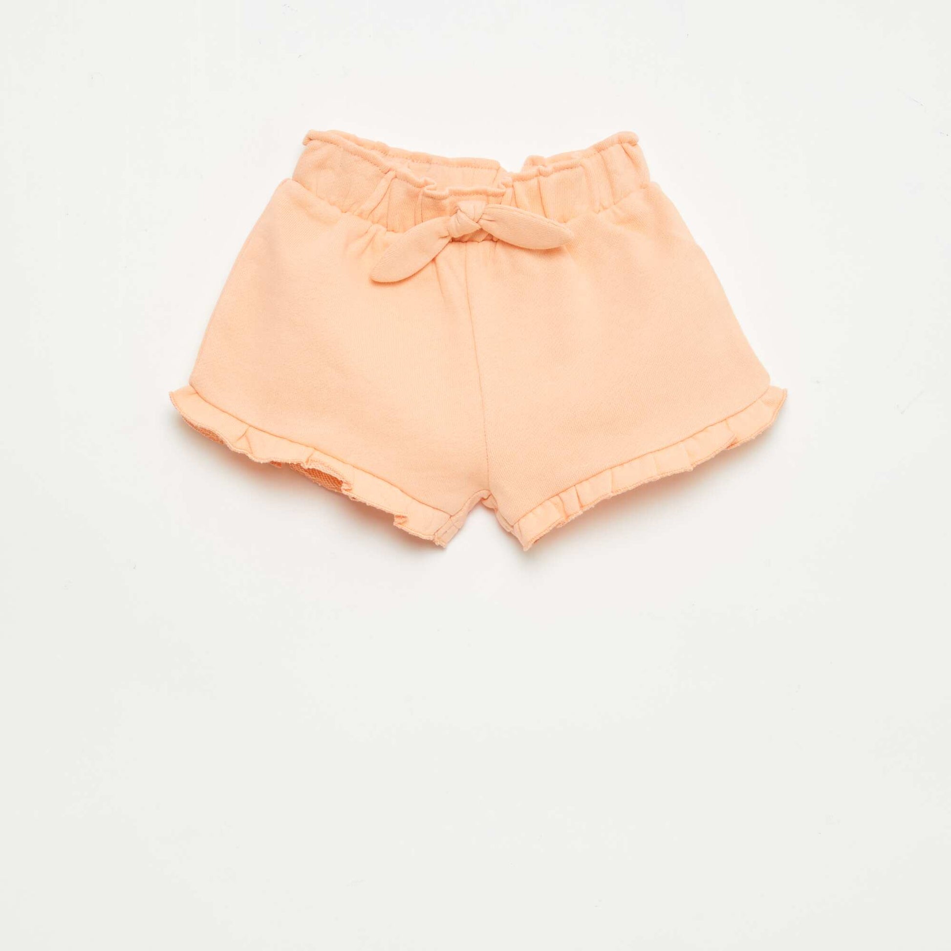 Short volanté avec nœud à la taille ORANGE