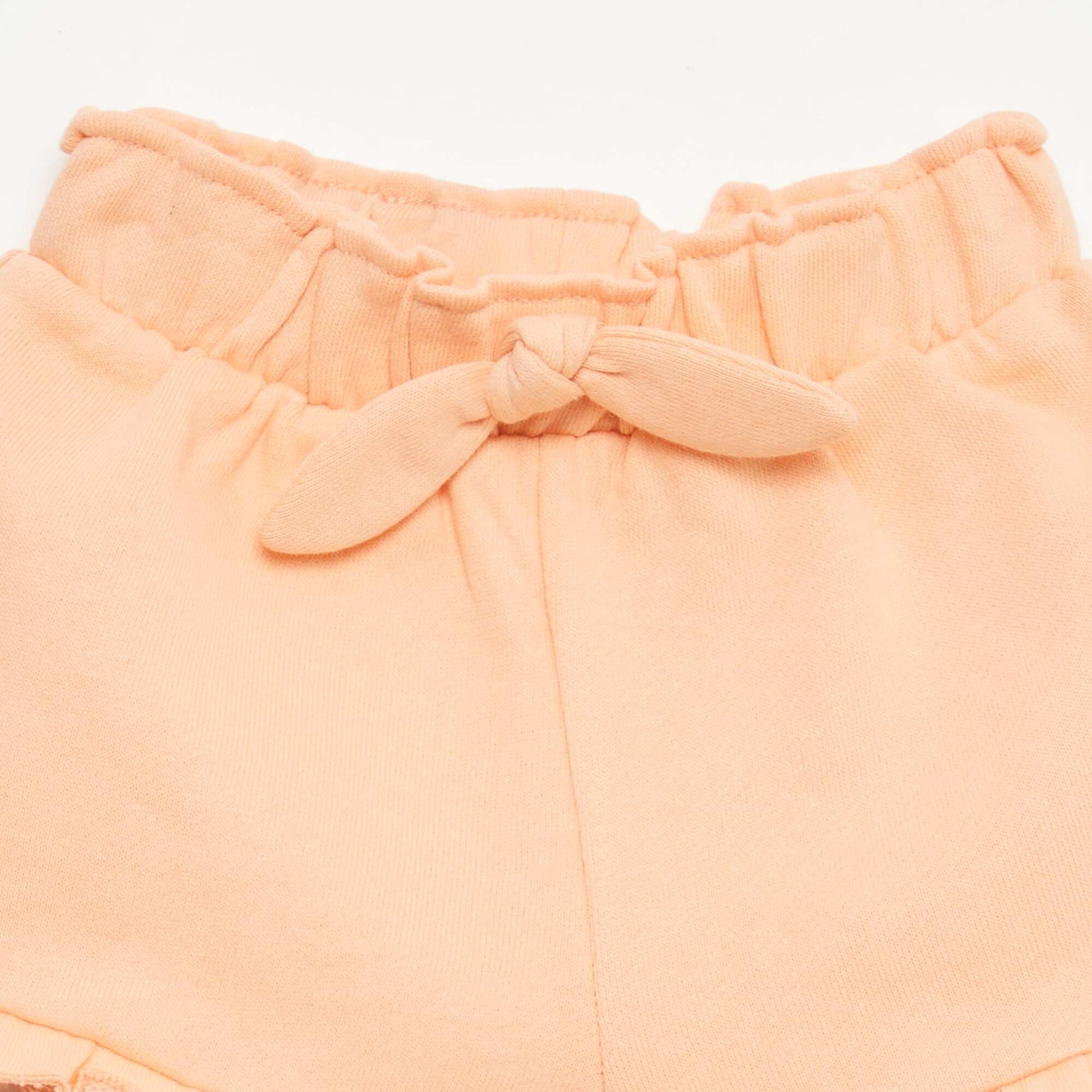 Short volanté avec nœud à la taille ORANGE