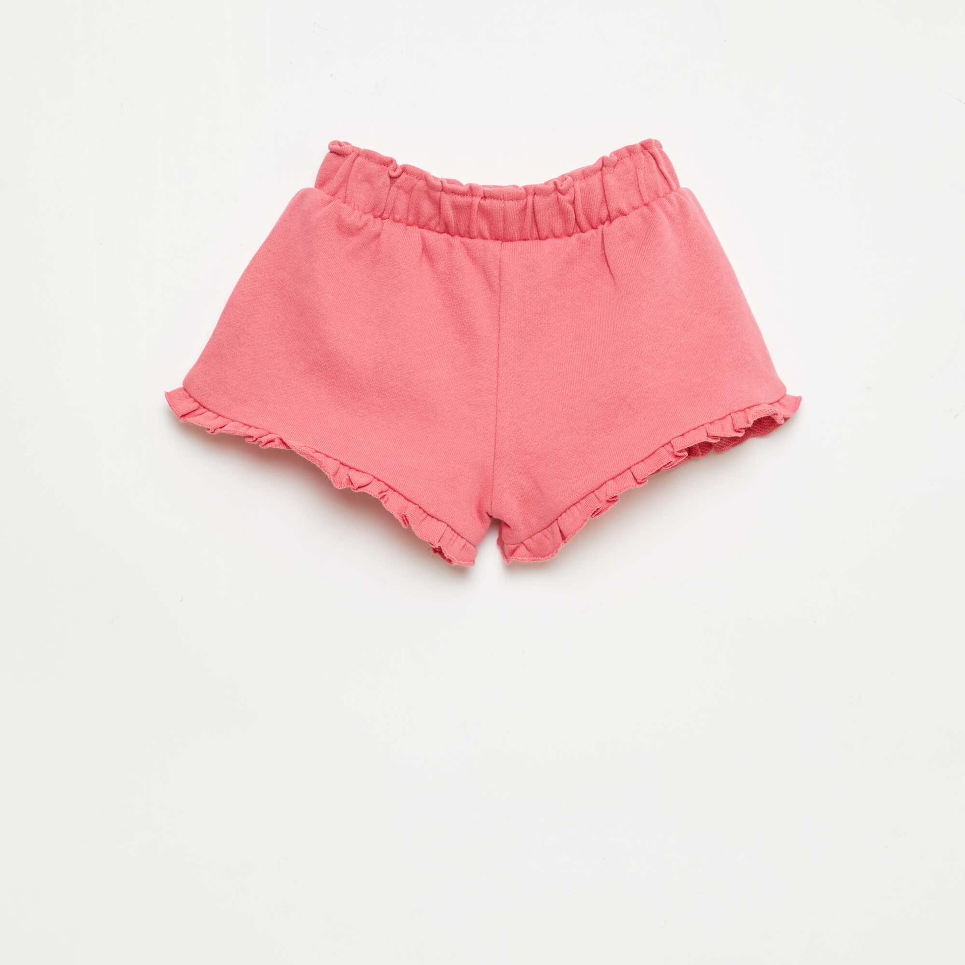 Short volanté avec nœud à la taille FUCHSIA