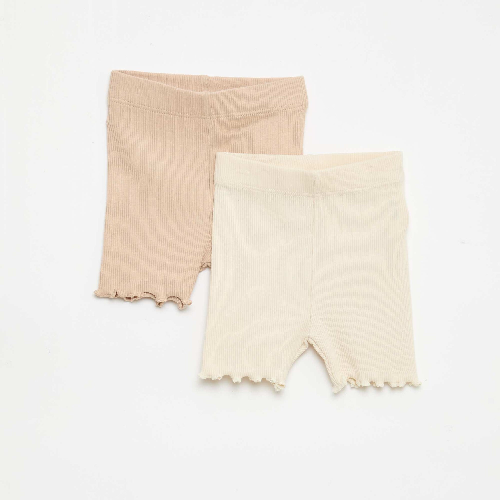 Lot de leggings côtelés - 2 pièces BEIGE