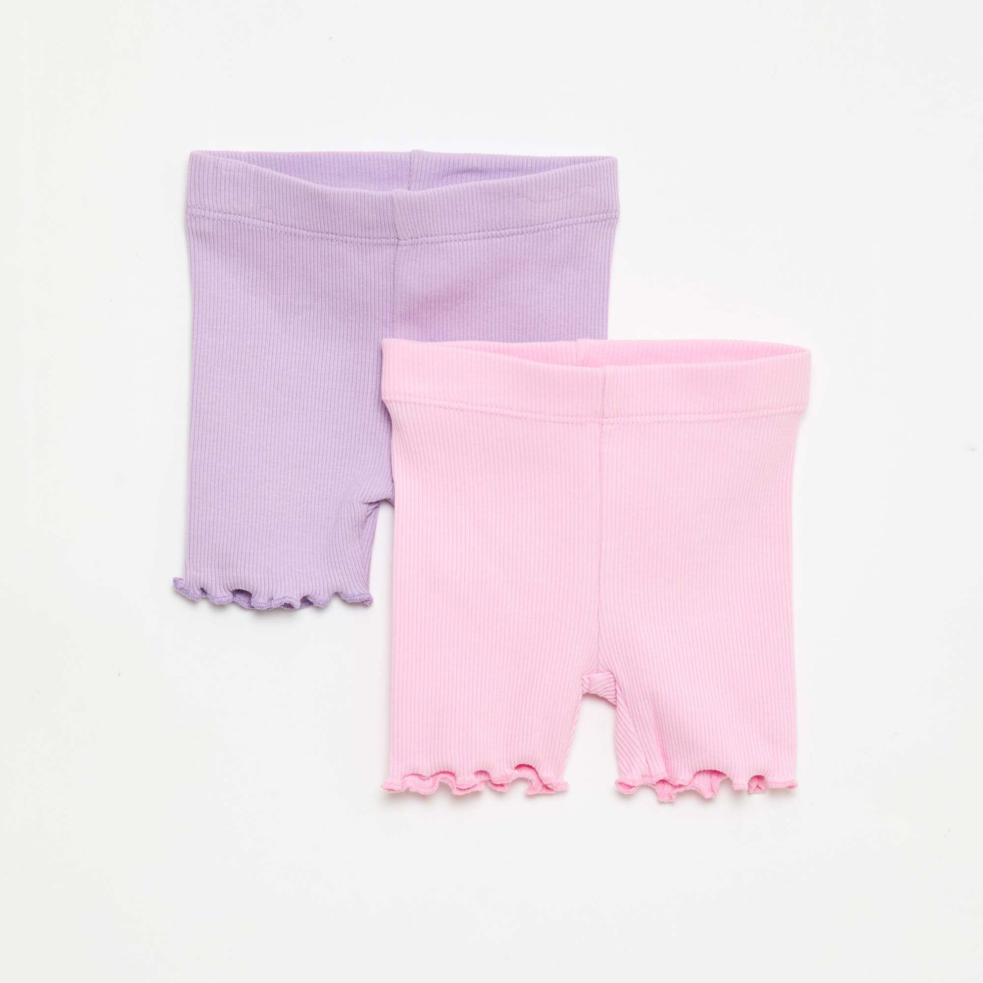 Lot de leggings côtelés - 2 pièces VIOLET