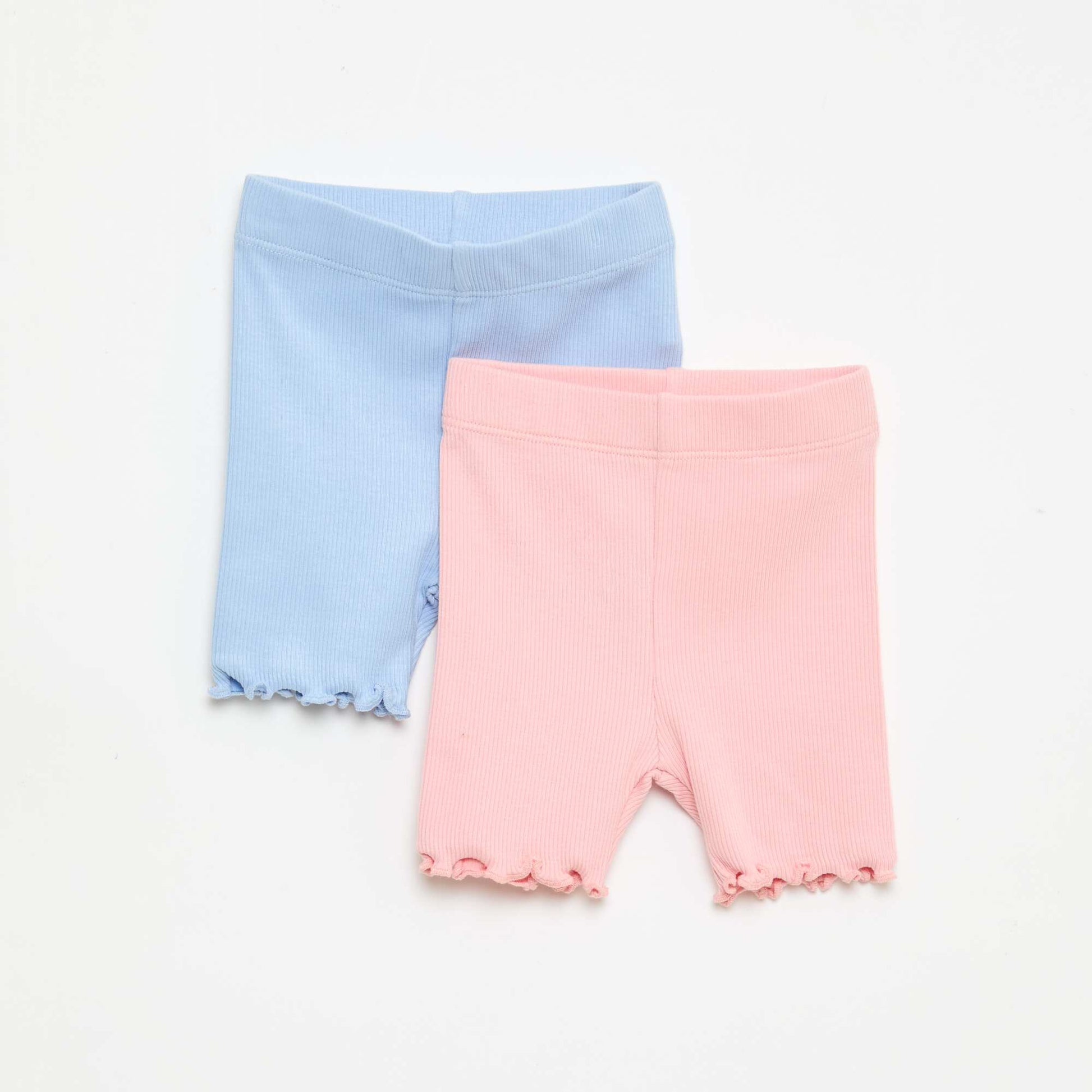 Lot de leggings côtelés - 2 pièces BLEU