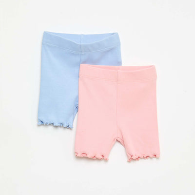 Lot de leggings côtelés - 2 pièces BLEU