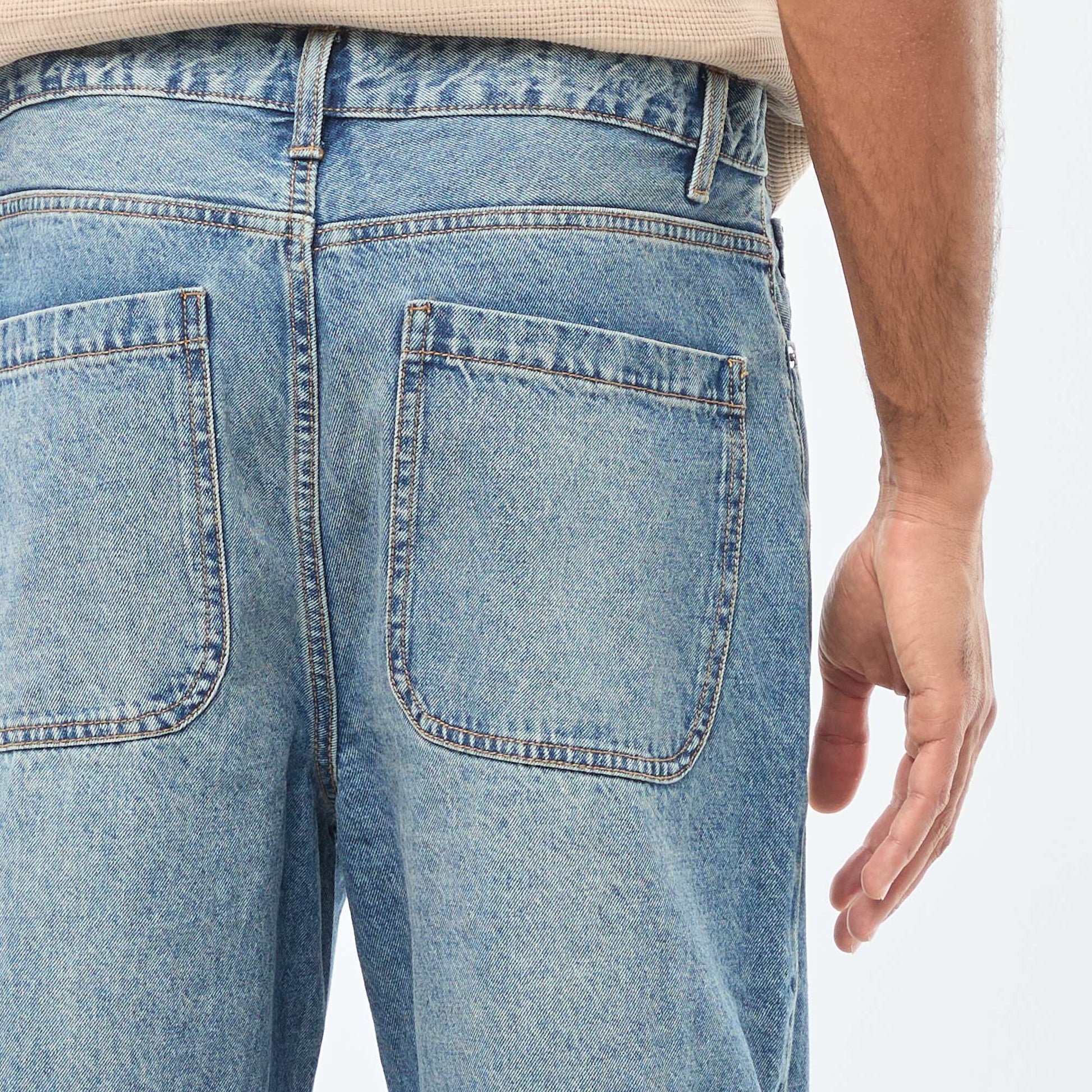 Jean droit / regular fit à 5 poches BLEU