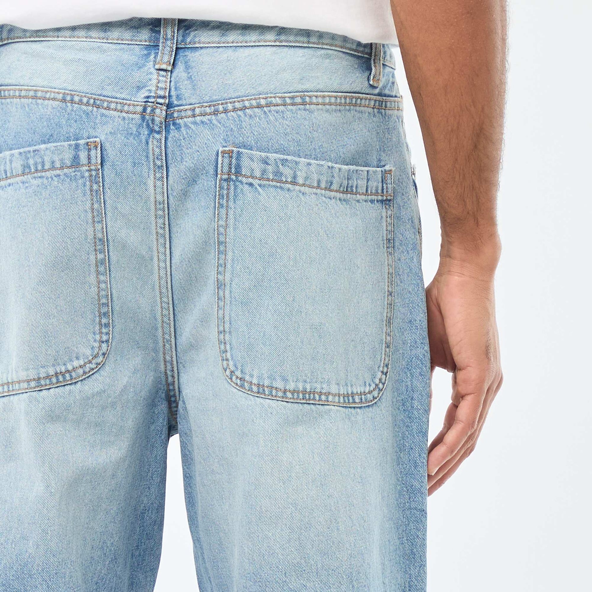 Jean droit / regular fit à 5 poches BLEU