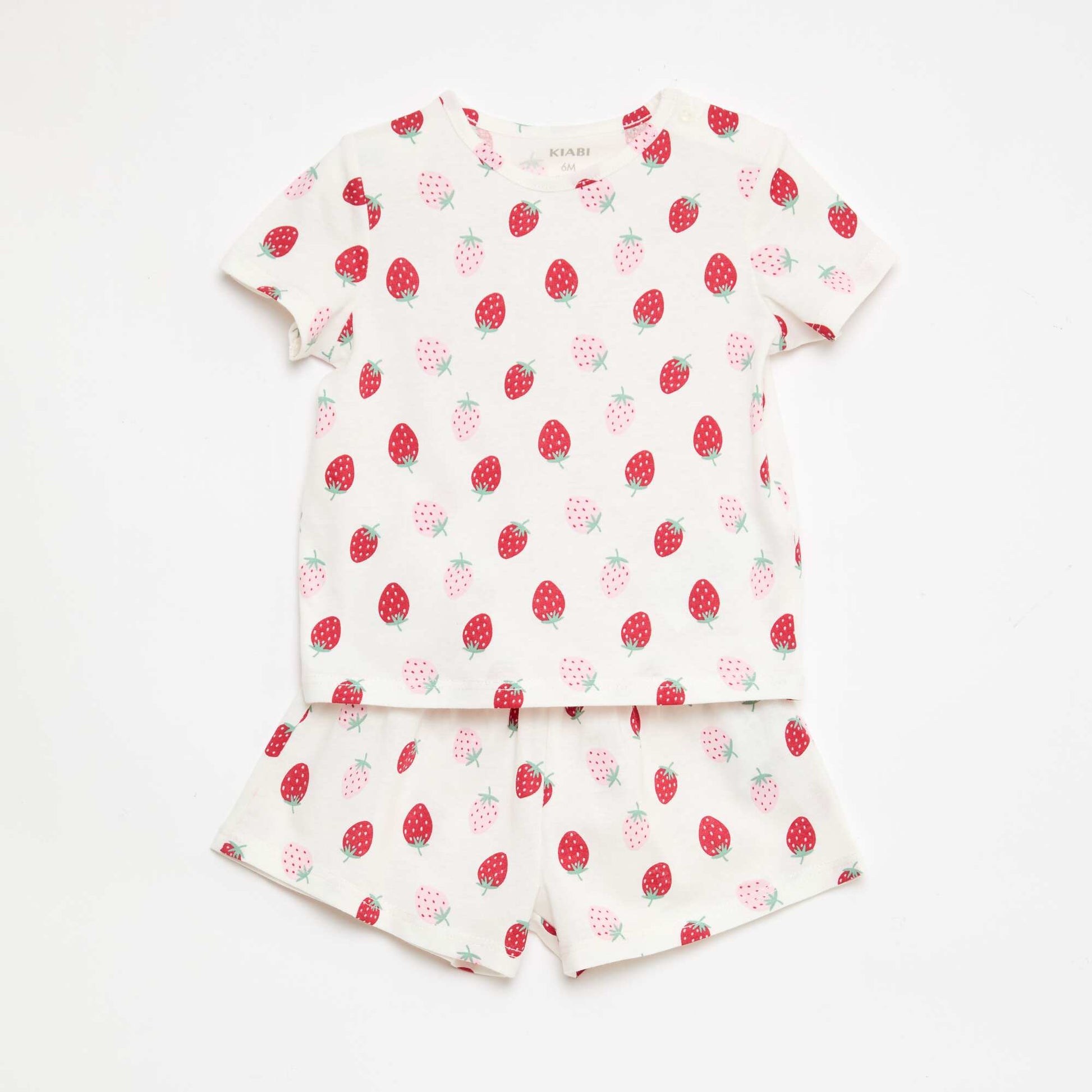 Ensemble T-shirt + short BLANC