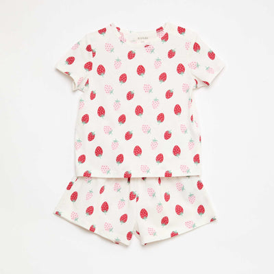 Ensemble T-shirt + short BLANC