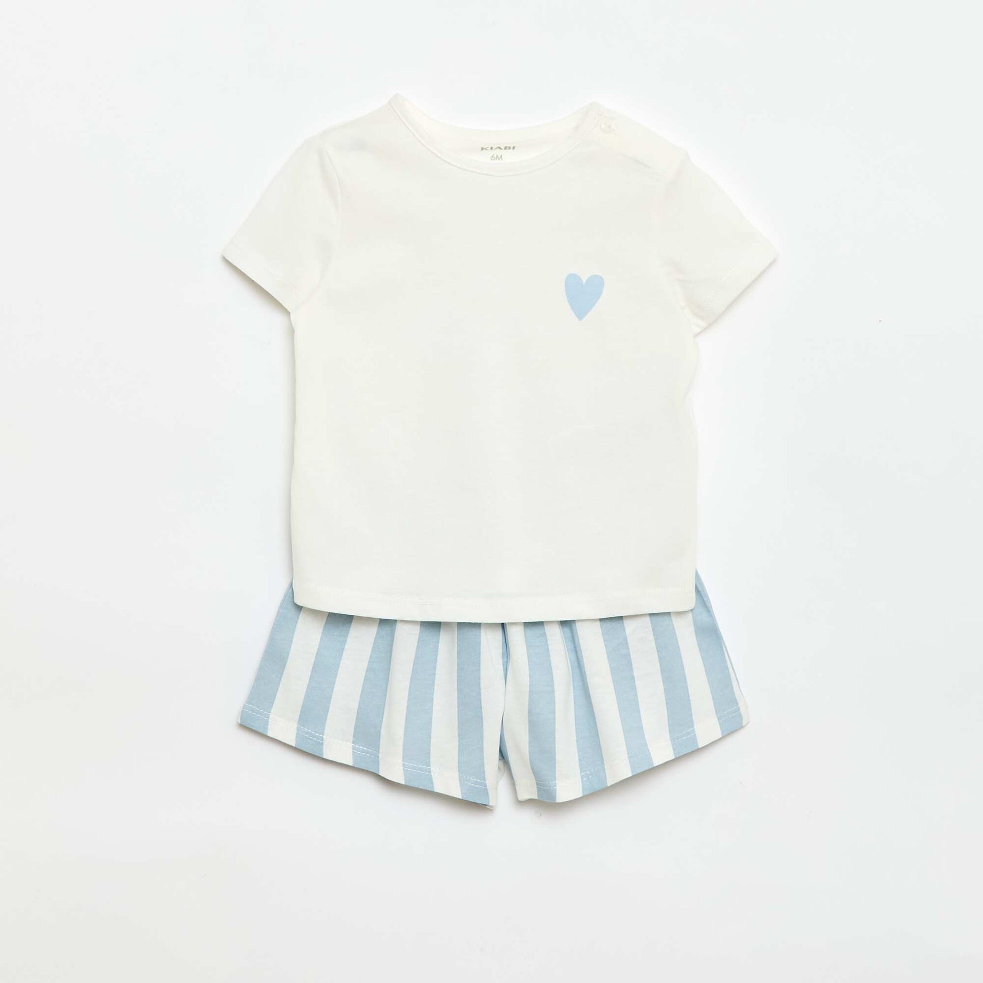 Ensemble T-shirt + short BLEU