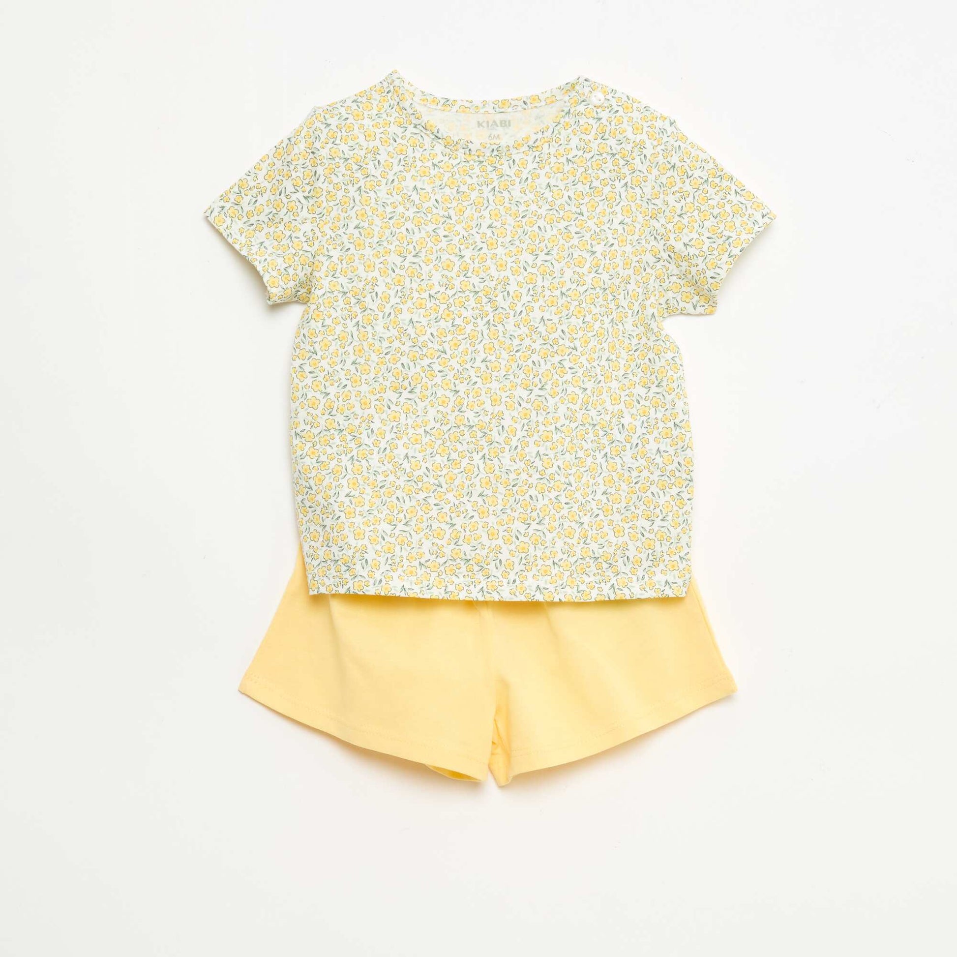 Ensemble T-shirt + short BLANC