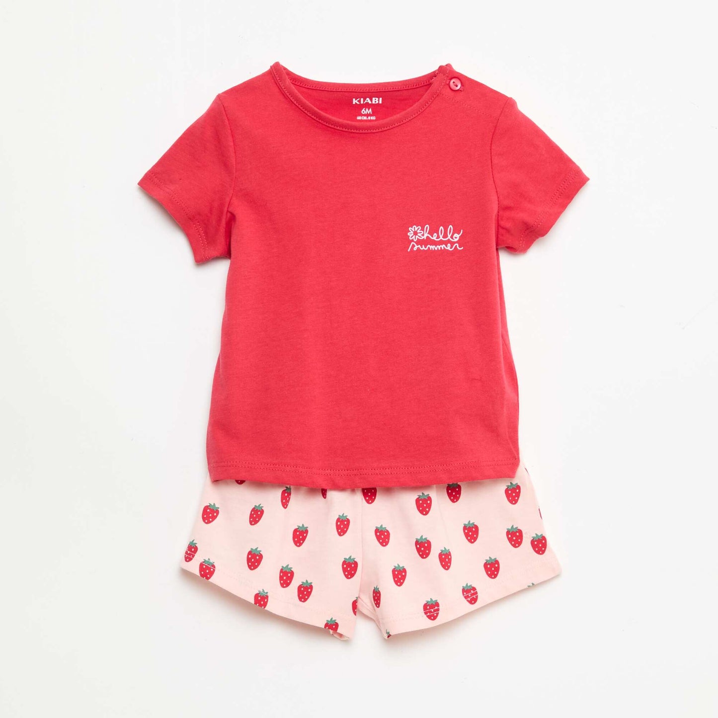 Ensemble T-shirt + short ROUGE