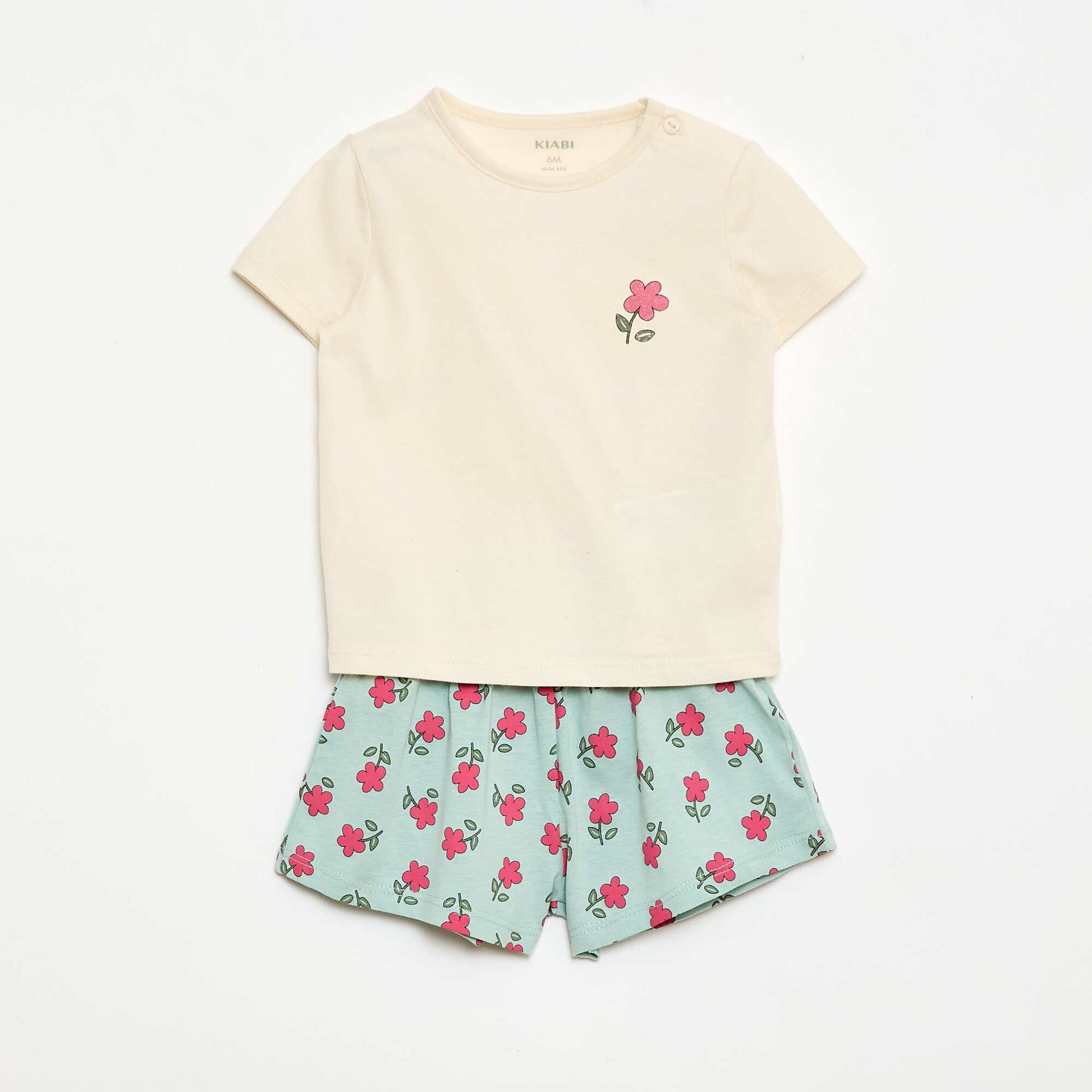 Ensemble T-shirt + short BLEU
