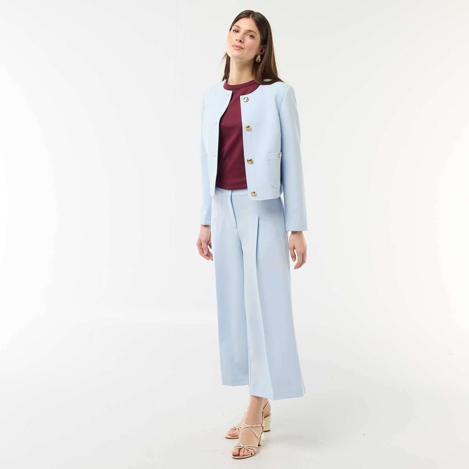 Pantalon large de cérémonie BLEU