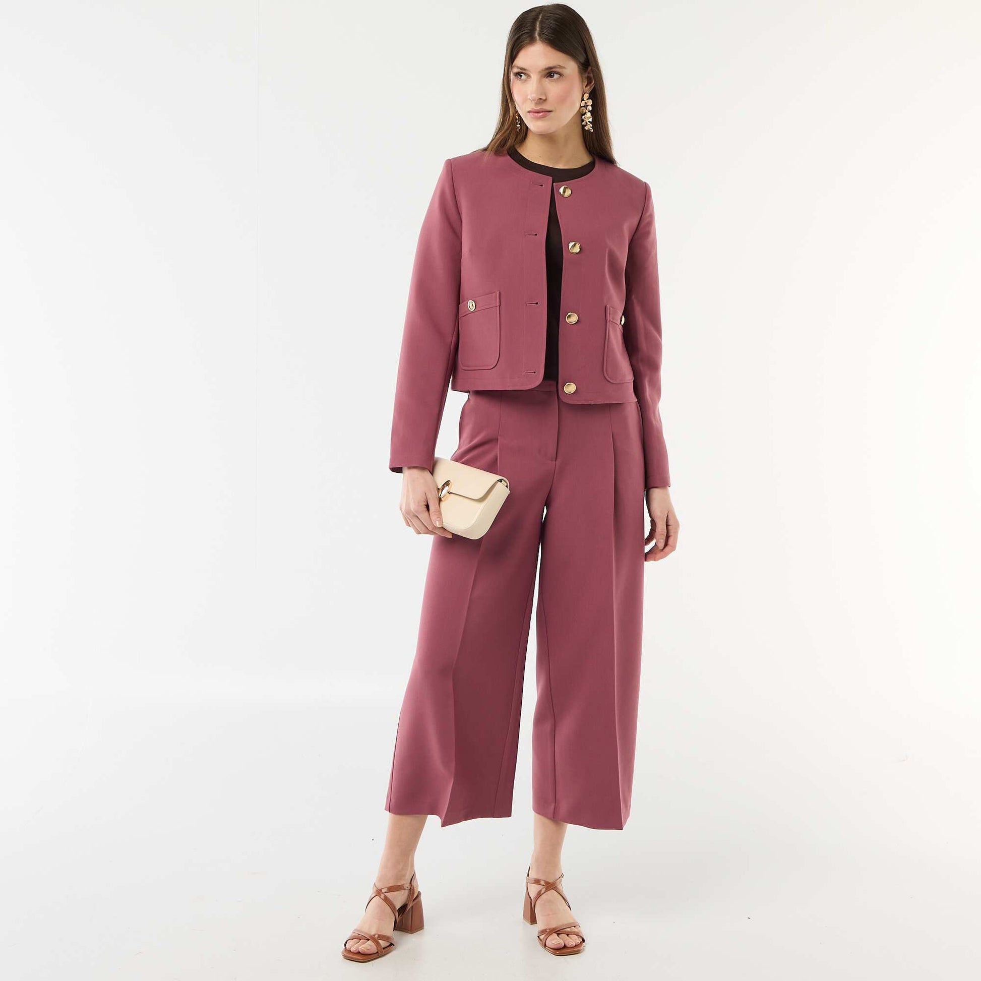 Pantalon large de cérémonie ROUGE