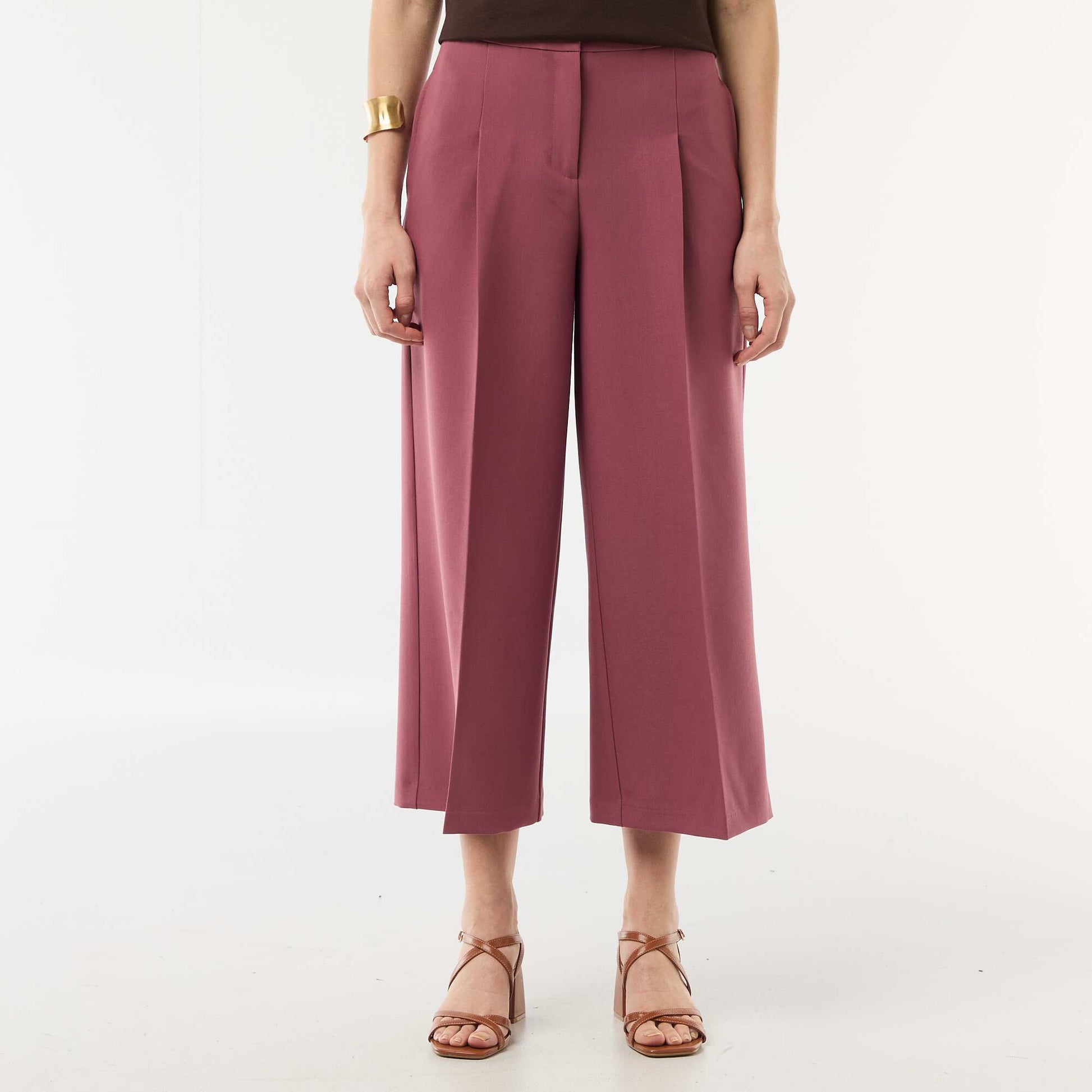 Pantalon large de cérémonie ROUGE