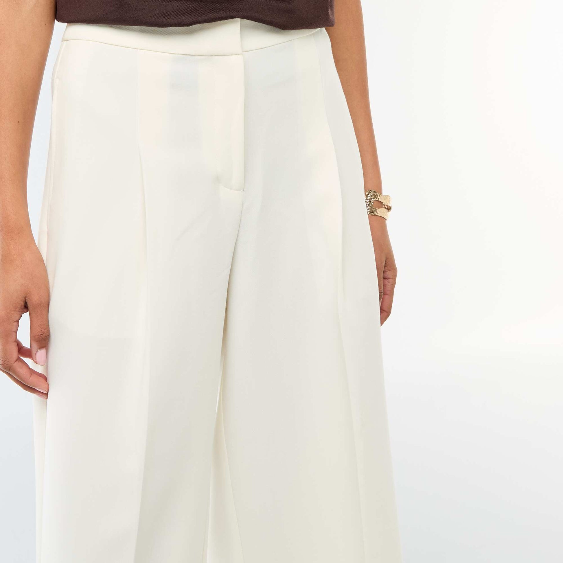 Pantalon large de cérémonie BLANC