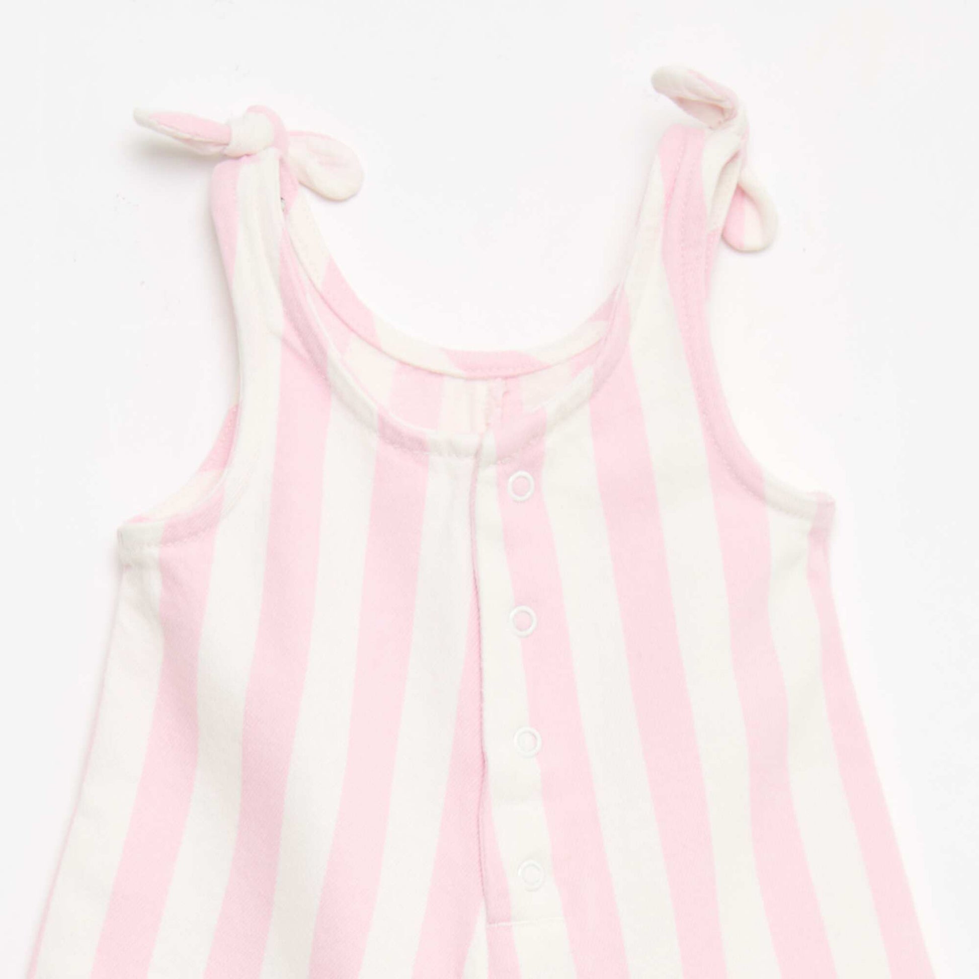 Combinaison short en twill à bretelles ROSE