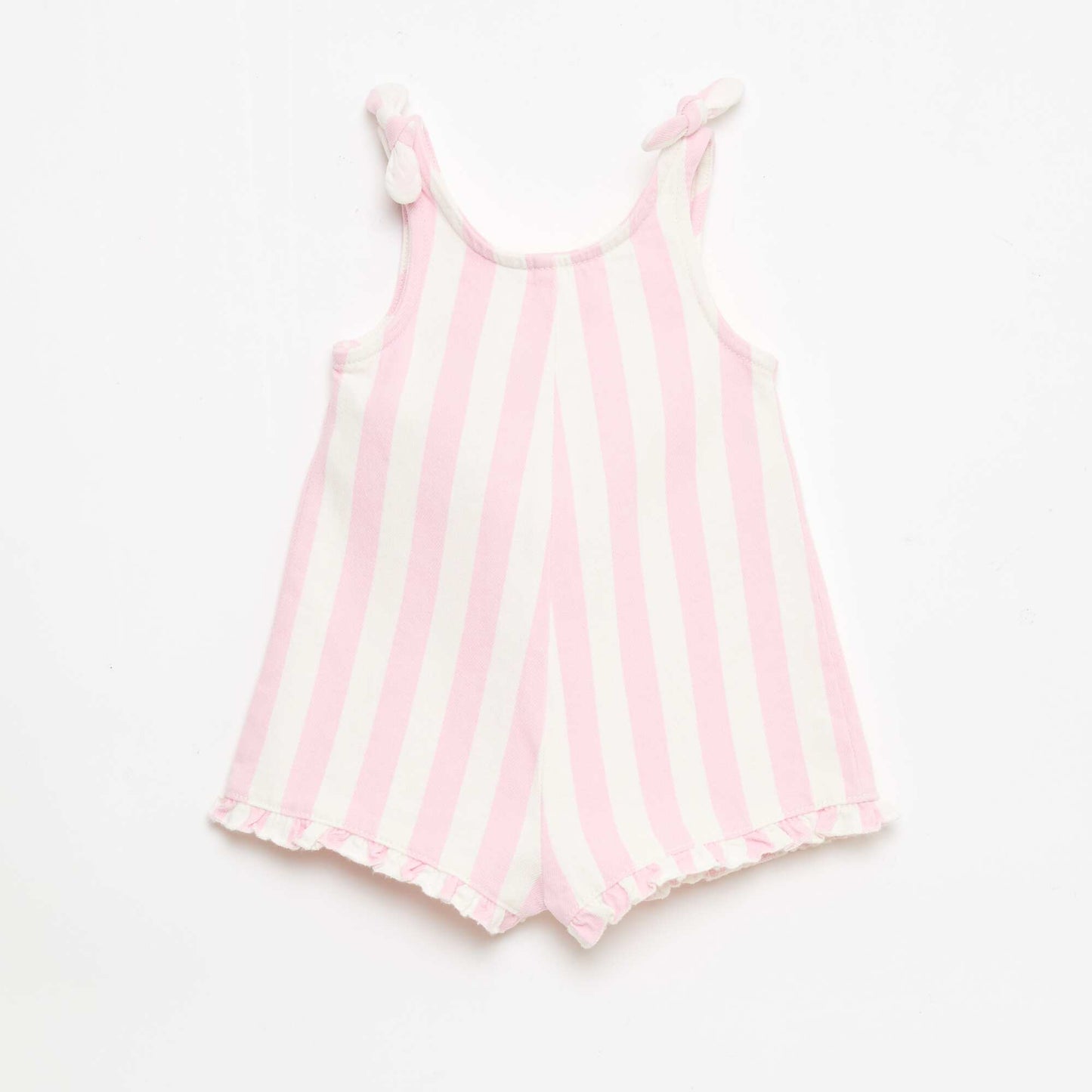 Combinaison short en twill à bretelles ROSE
