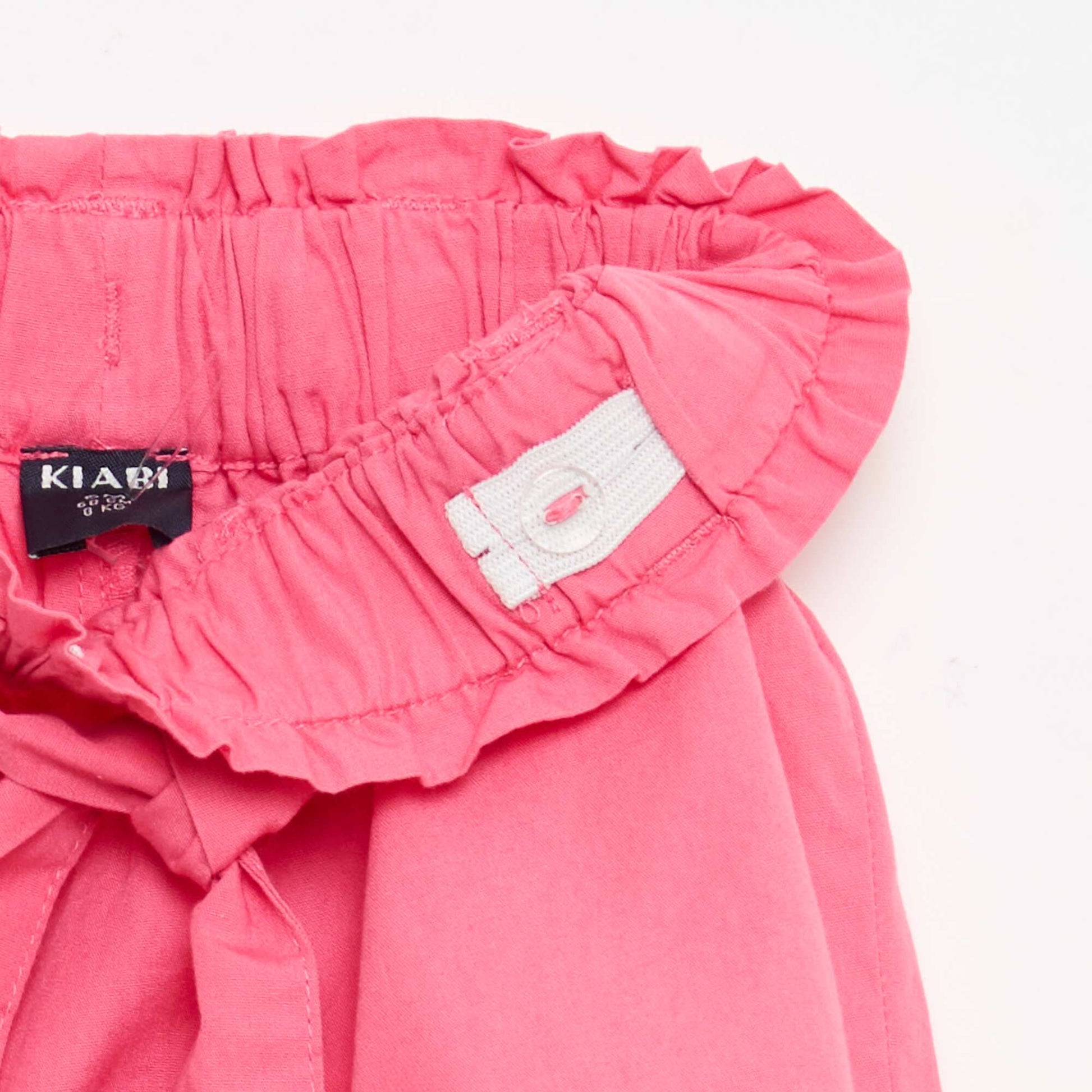 Short en popeline avec ceinture à nouer ROSE