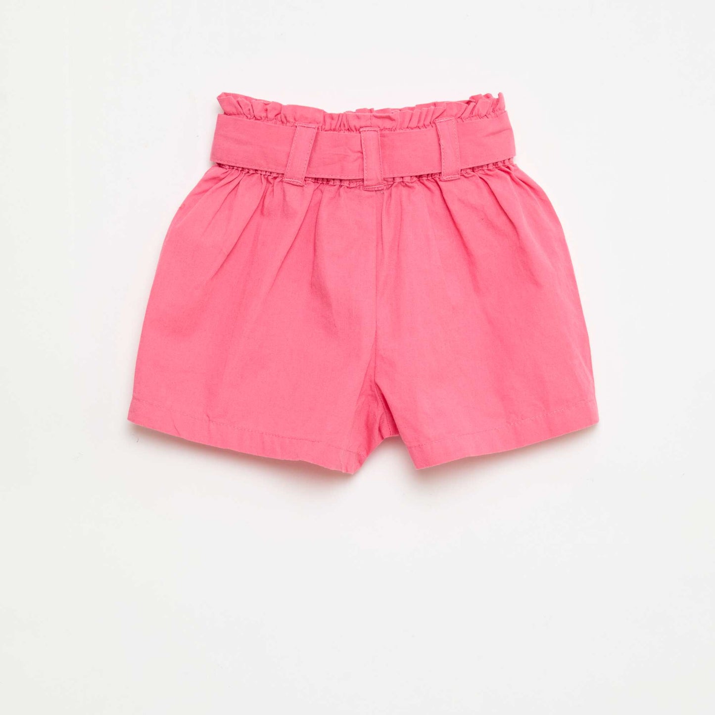 Short en popeline avec ceinture à nouer ROSE