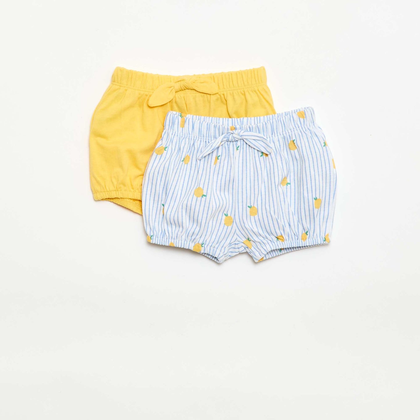 Lot de 2 shorts avec nœuds fantaisie BLEU